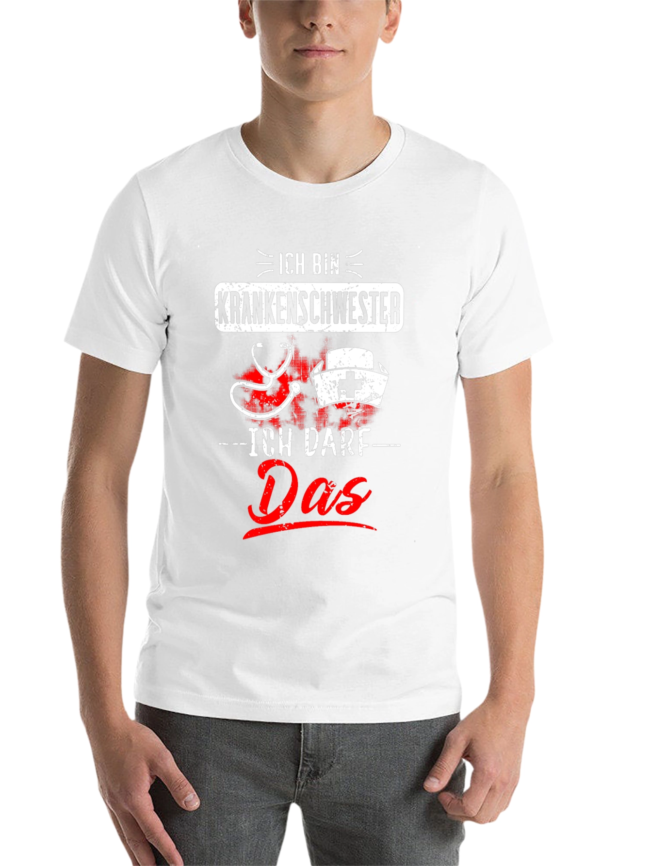 Black Ich Bin Krankenschwester T-Shirt - Nurse Tee view 14