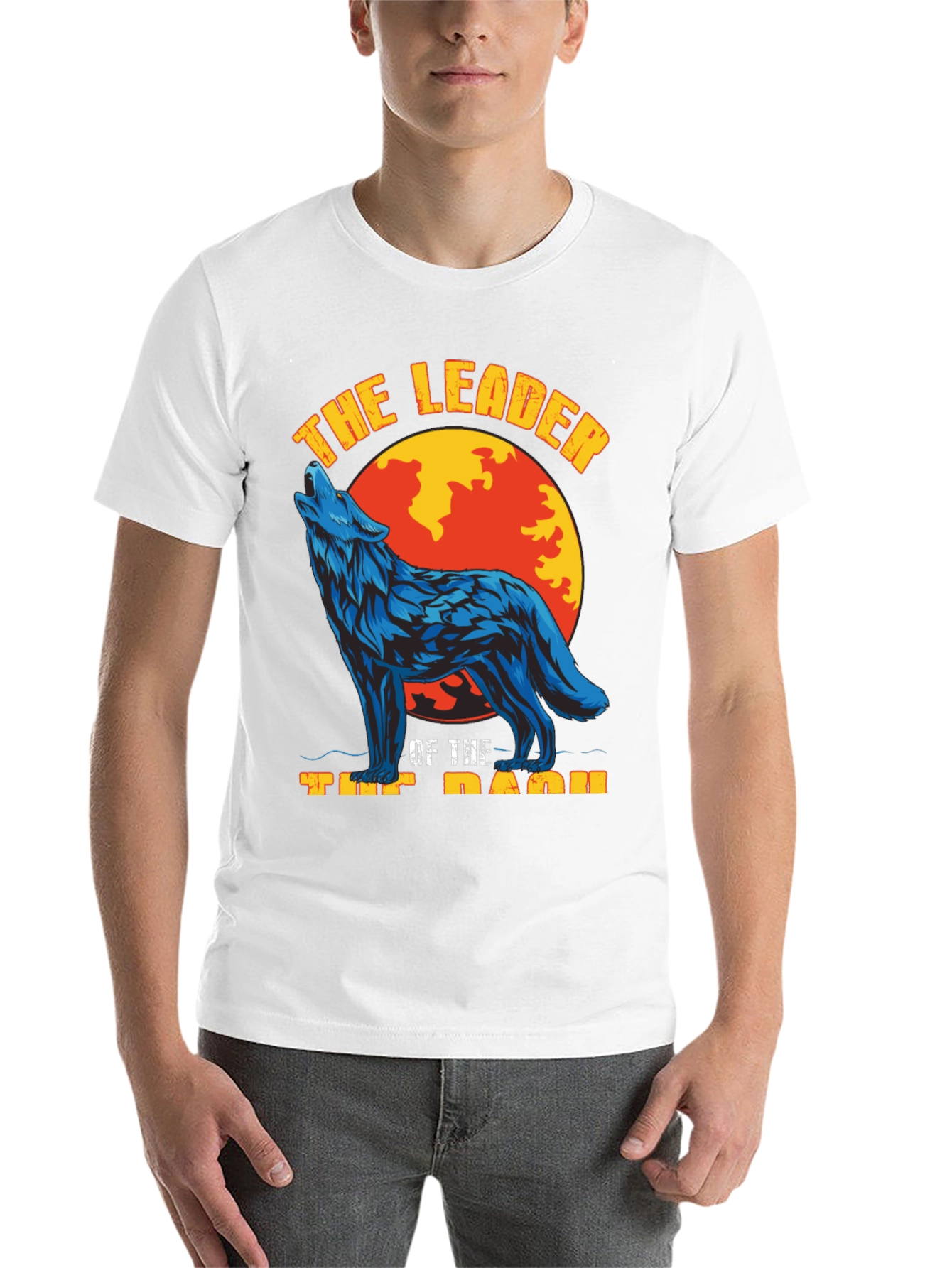 Black Wolf Pack Leader Graphic Tee view 14