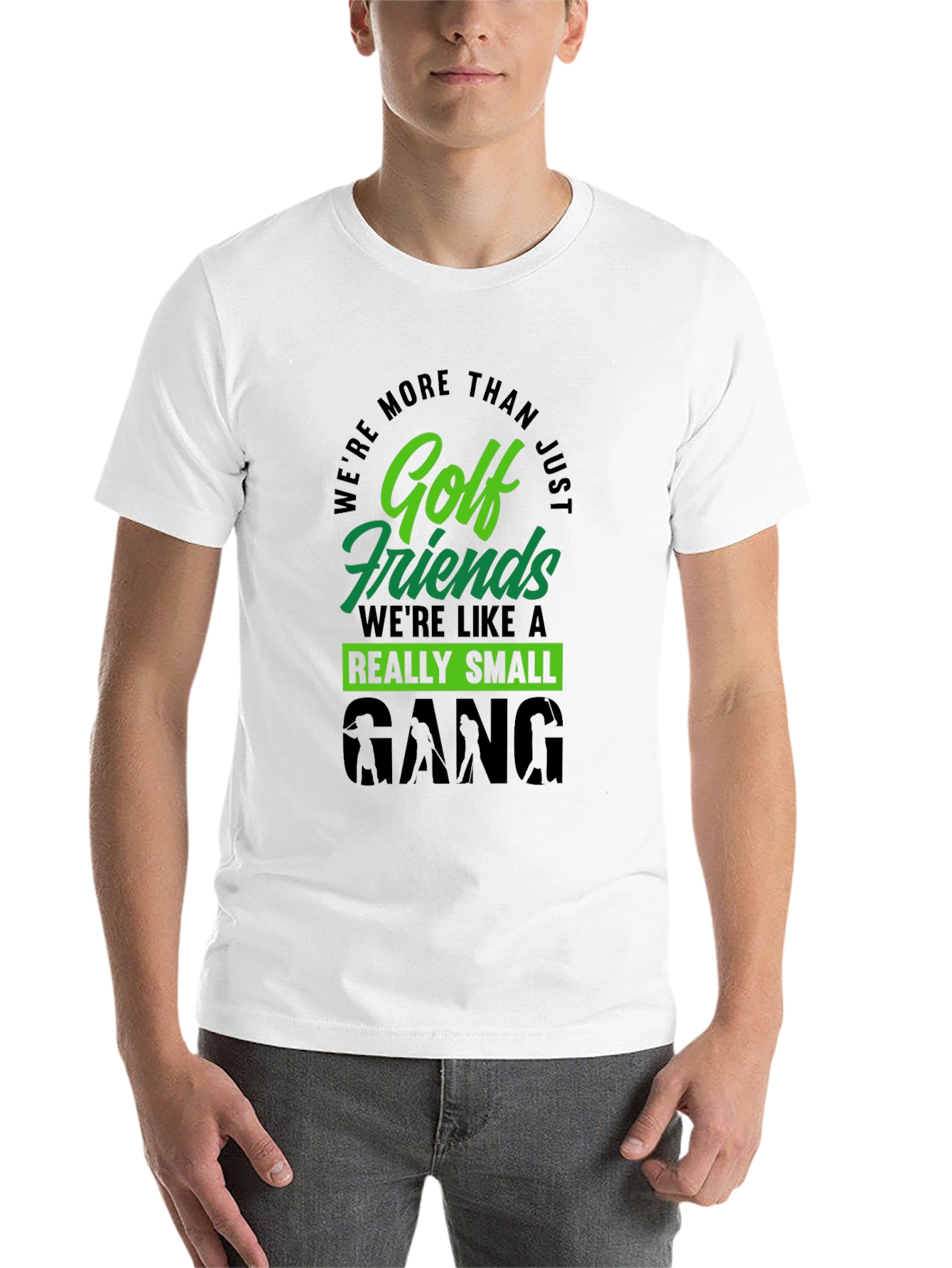 Black Golf Friends Small Gang T-Shirt view 14