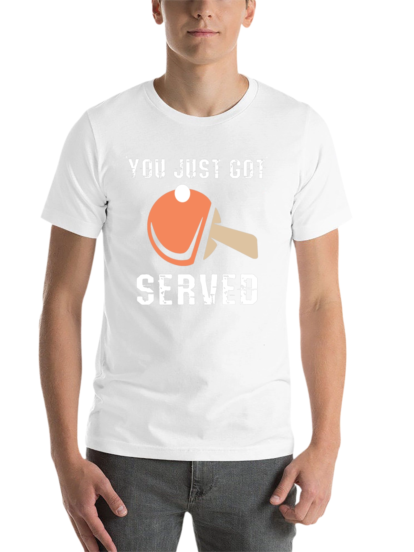 Black You Just Got Served T-Shirt - Ping Pong view 14