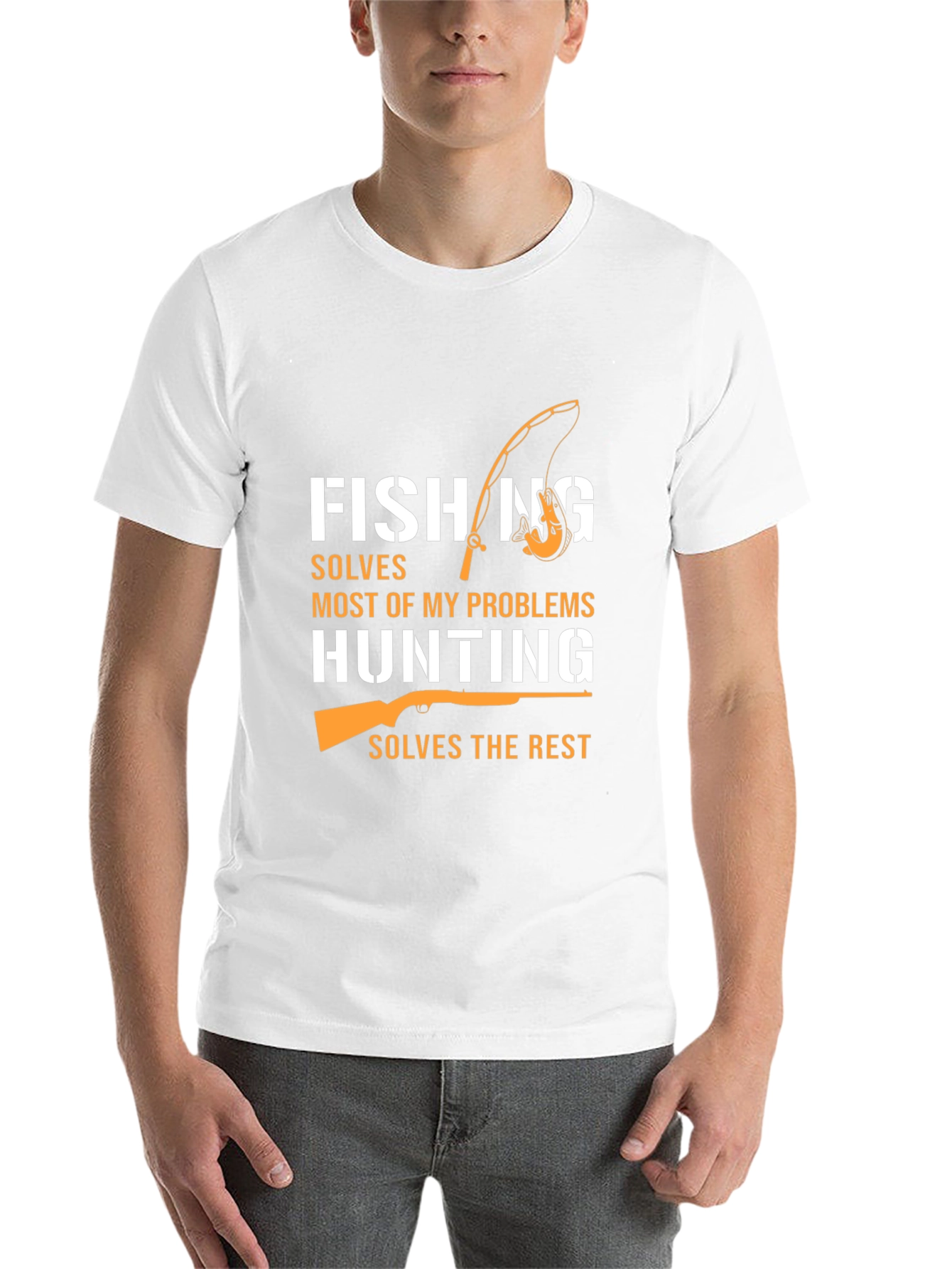 Black Fishing & Hunting Graphic Tee - Humor T-Shirt view 14