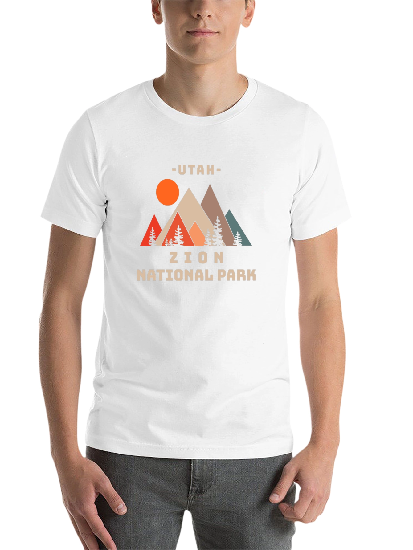 Black Utah Zion National Park Graphic T-Shirt view 14
