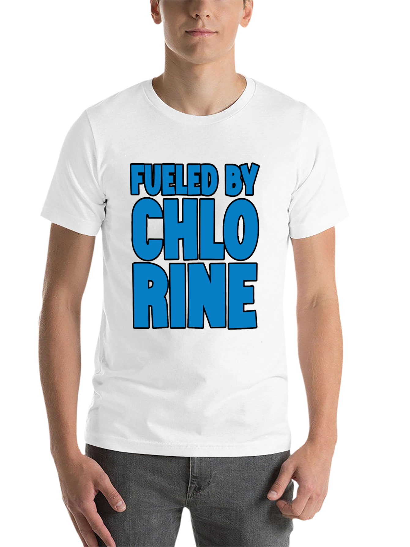 Fueled by Chlorine T-Shirt, Swim Team Apparel - 14
