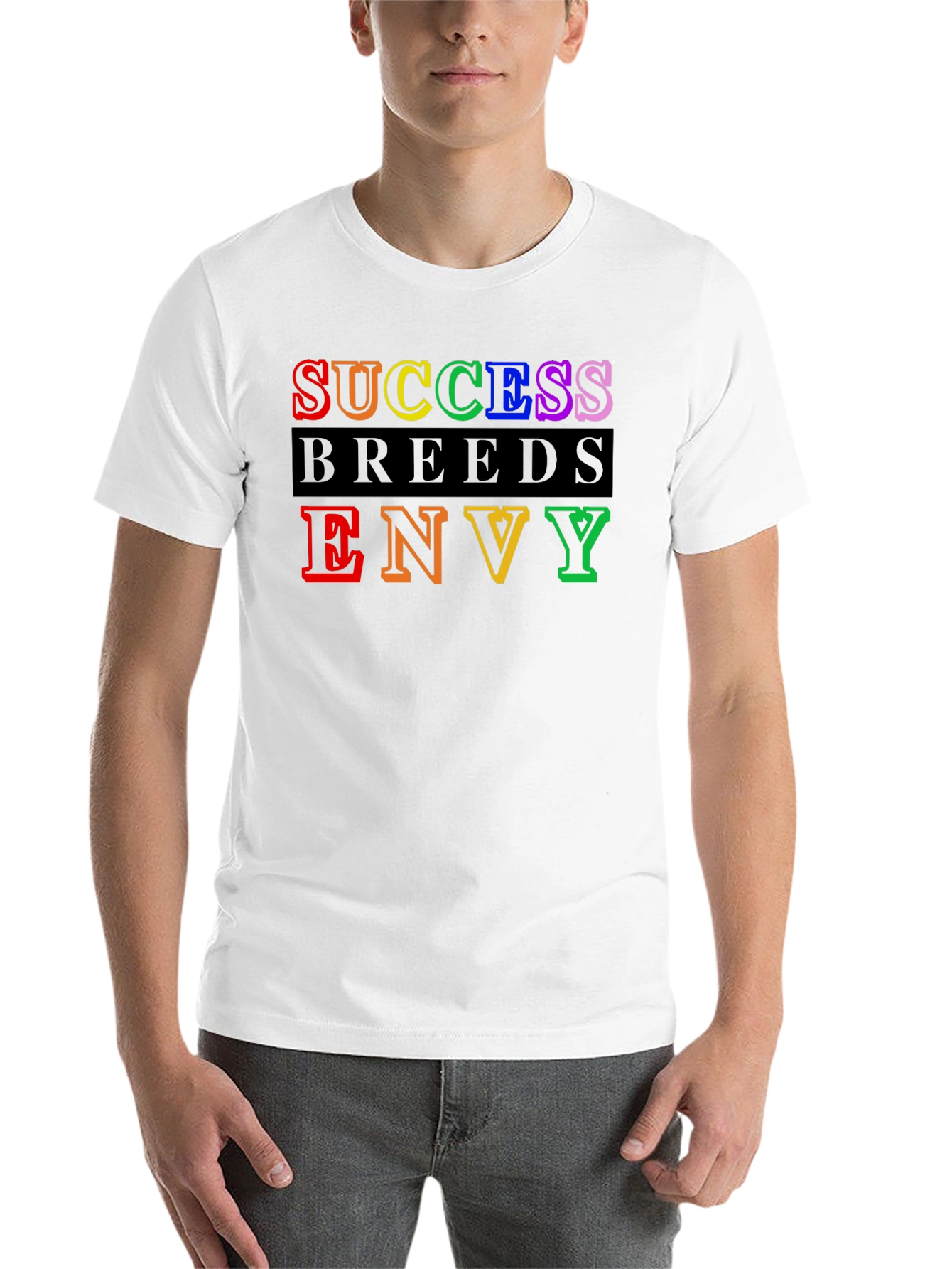 Black Success Breeds Envy Graphic Tee - Bold Statement Shirt view 14