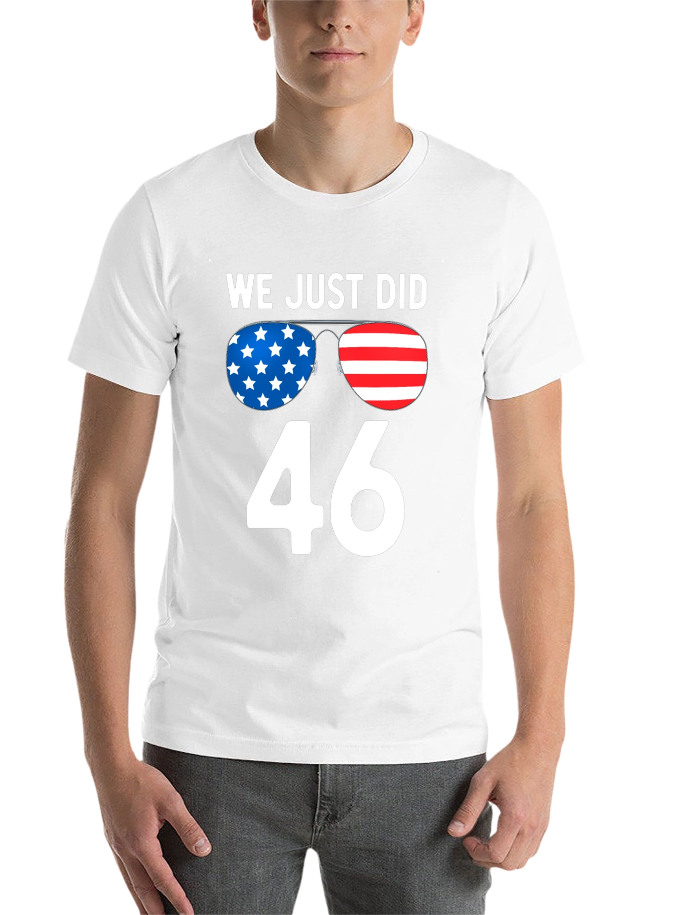 Black We Just Did 46 T-Shirt, Patriotic Design view 14