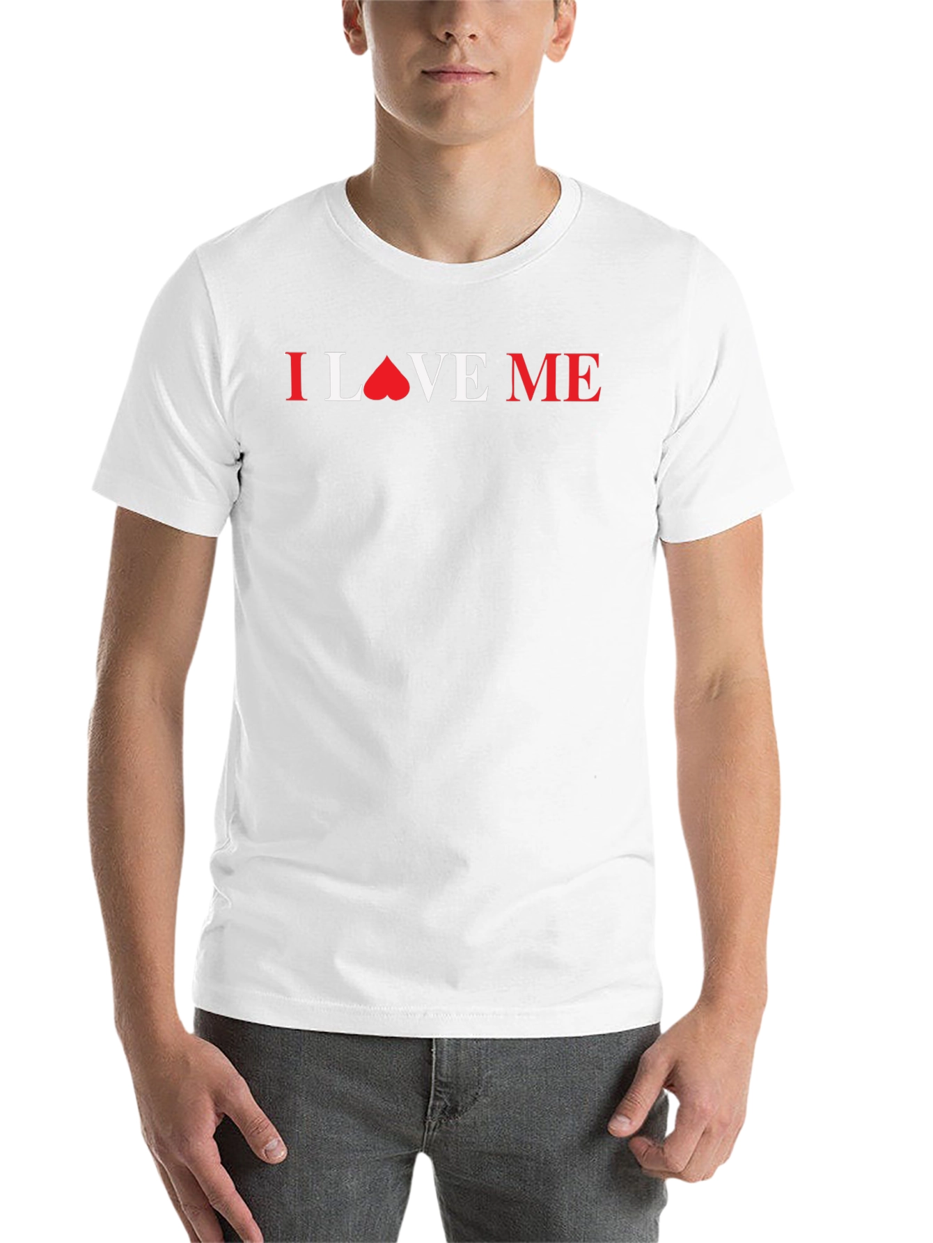 Black I Love Me Graphic Tee - Soft Cotton Blend view 14