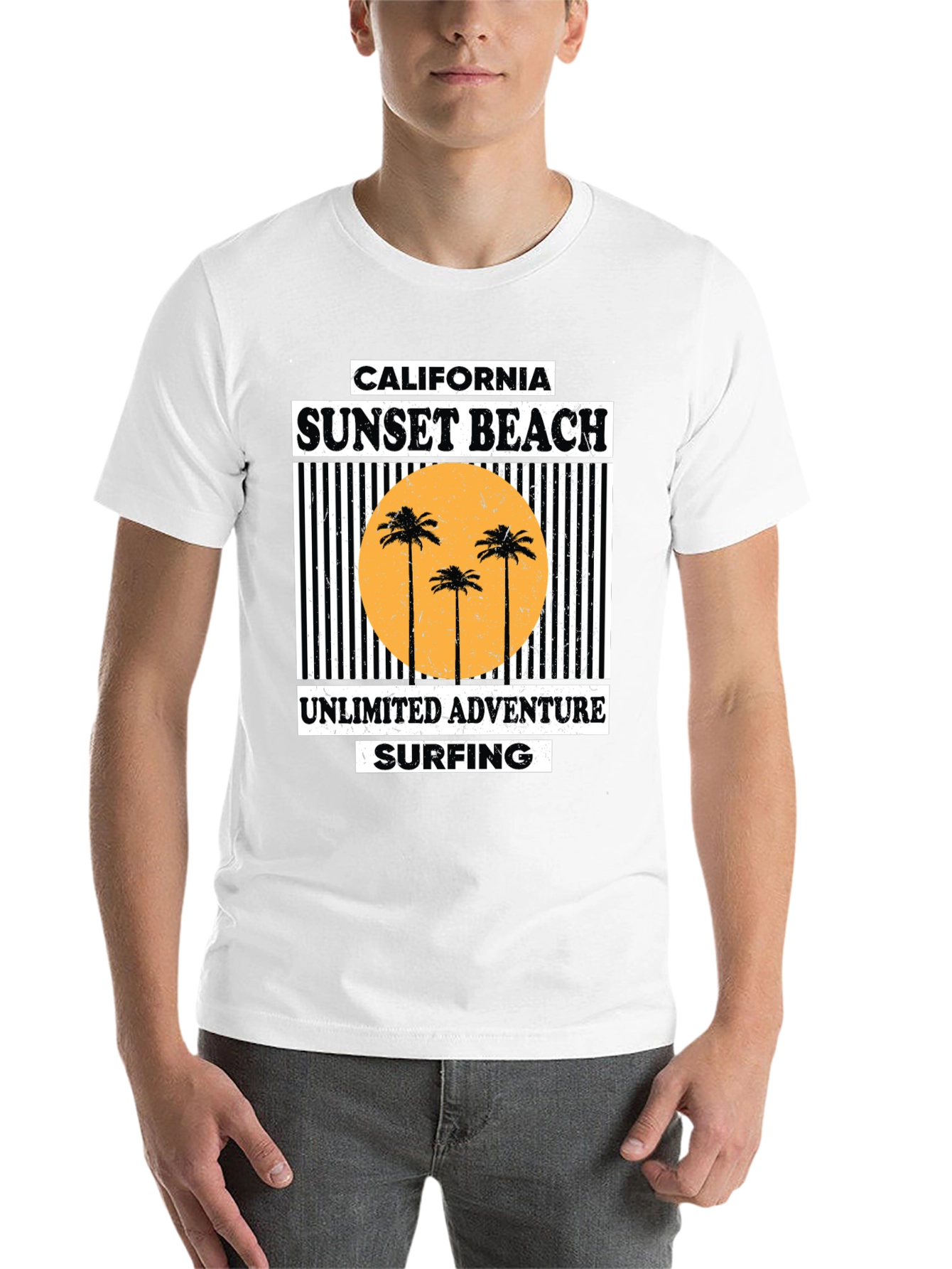 Black California Sunset Beach Graphic Tee - Unlimited Adventure view 14