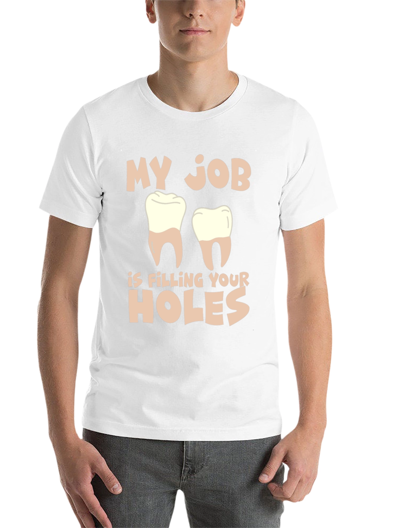 Black Dentist Humor T-Shirt: Filling Your Holes view 14
