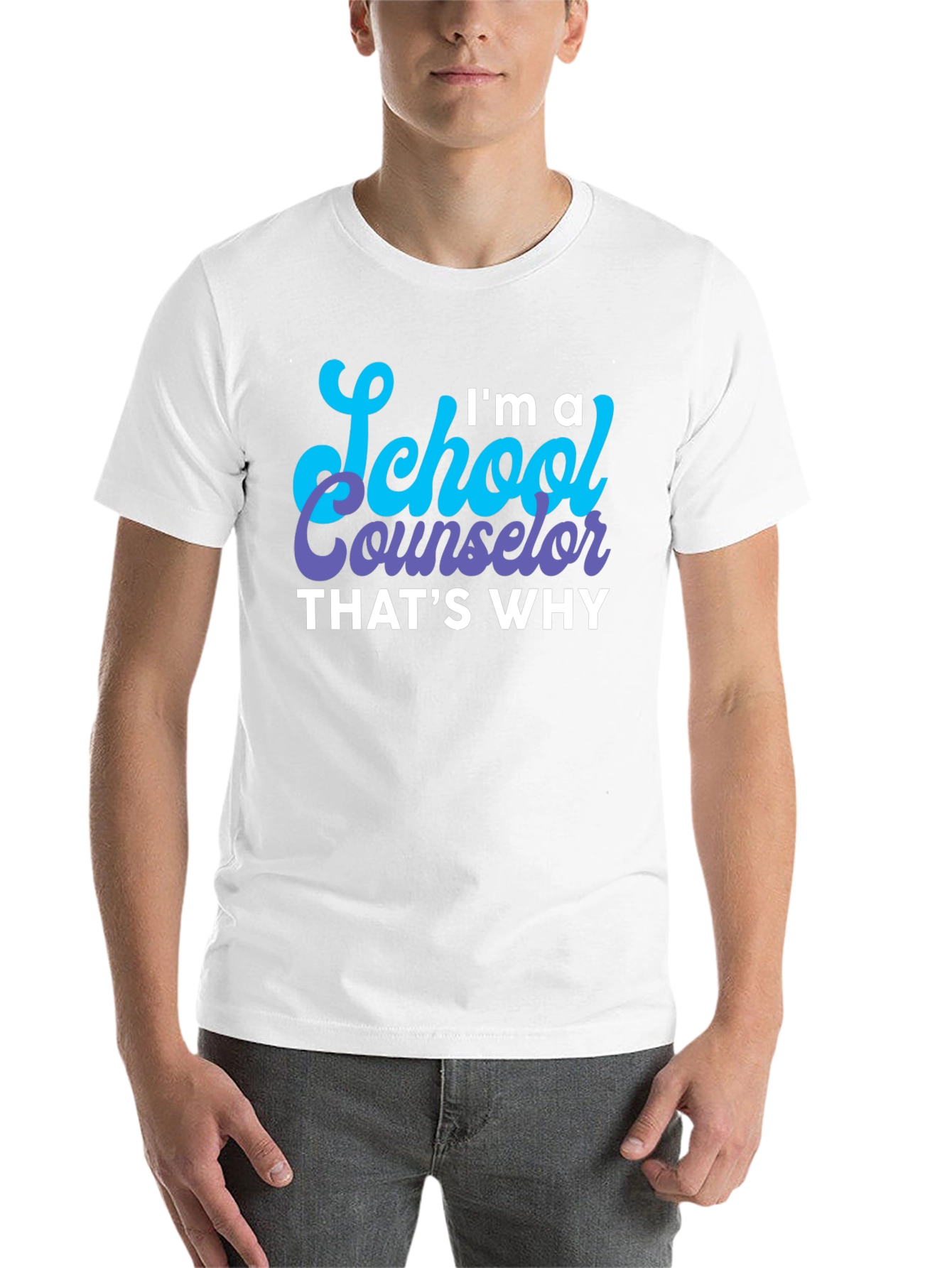 Black School Counselor Graphic T-Shirt view 14