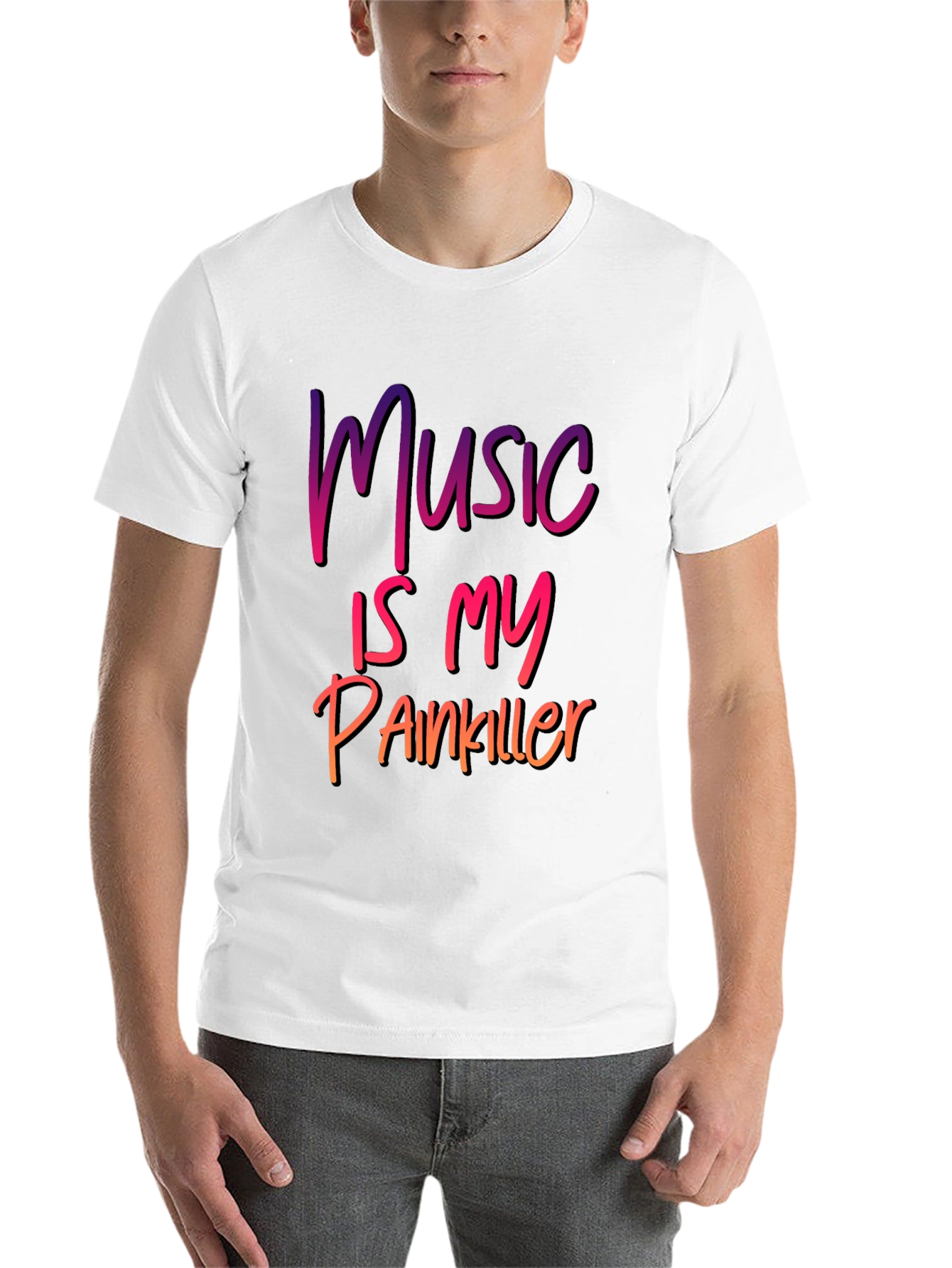 Black Music Is My Painkiller Graphic Tee view 14