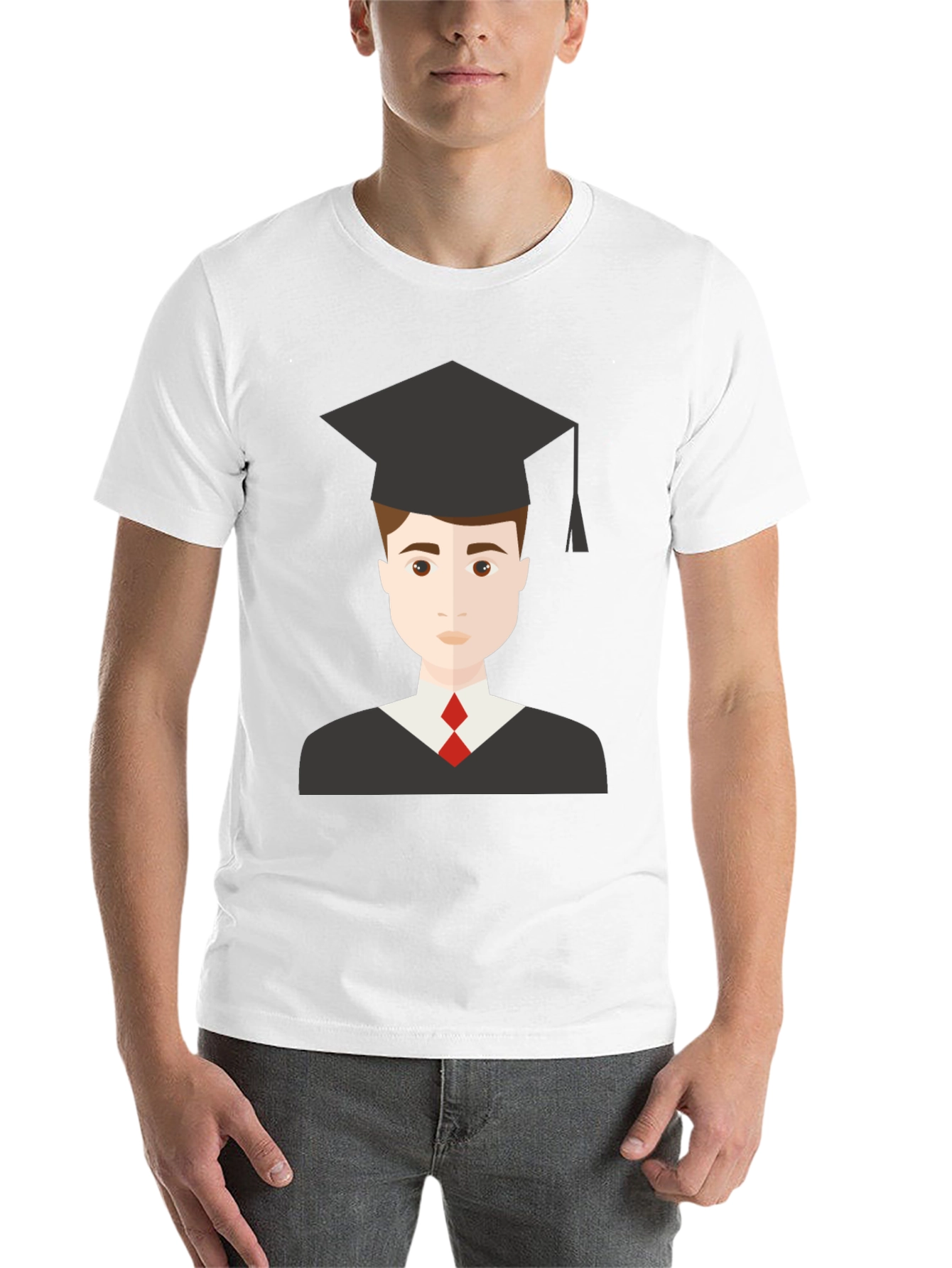Black Graduation Graphic Tee - Black T-Shirt view 14