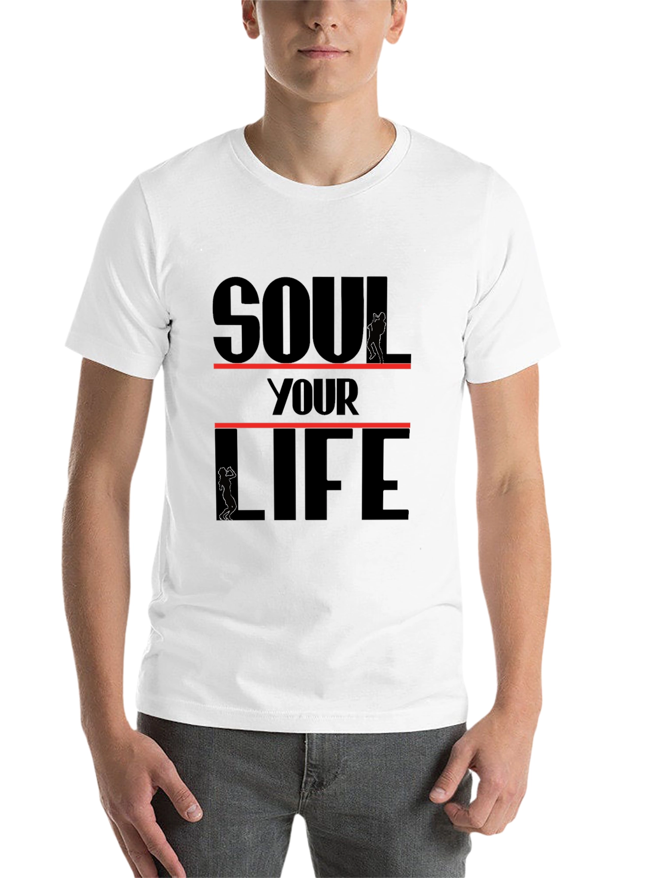 Black Soul Your Life Black Graphic Tee view 14