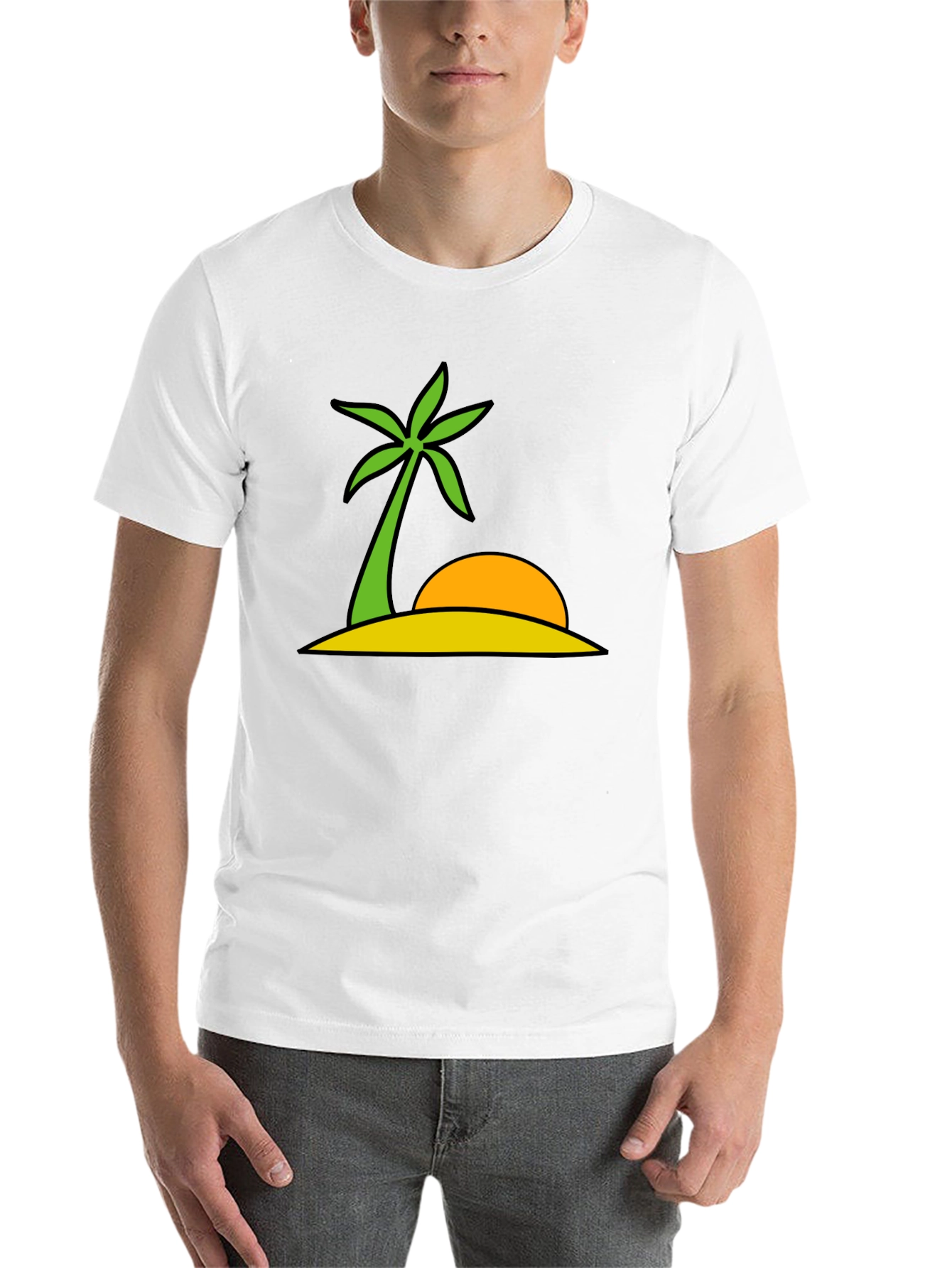 Black Tropical Island Graphic Tee - Summer Vibes view 14