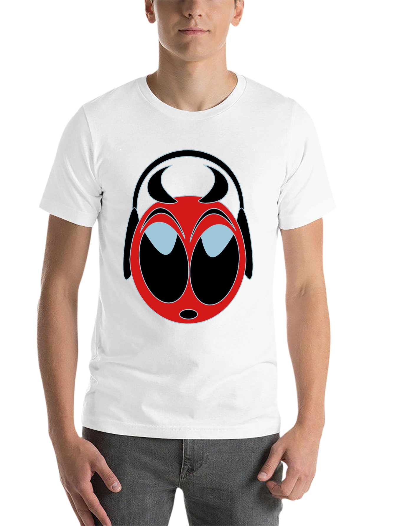Black Cartoon Devil T-Shirt - Quirky Graphic Tee view 14
