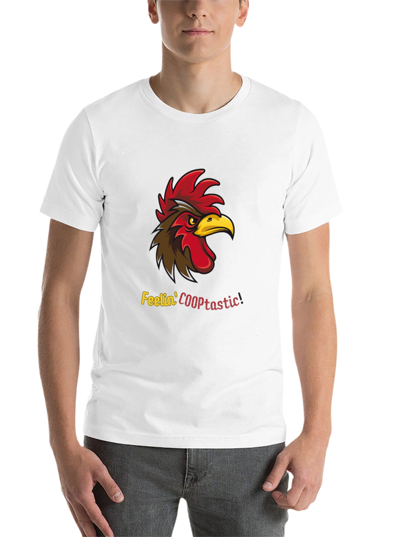 Black Feelin' COOPtastic Rooster Graphic T-Shirt view 14