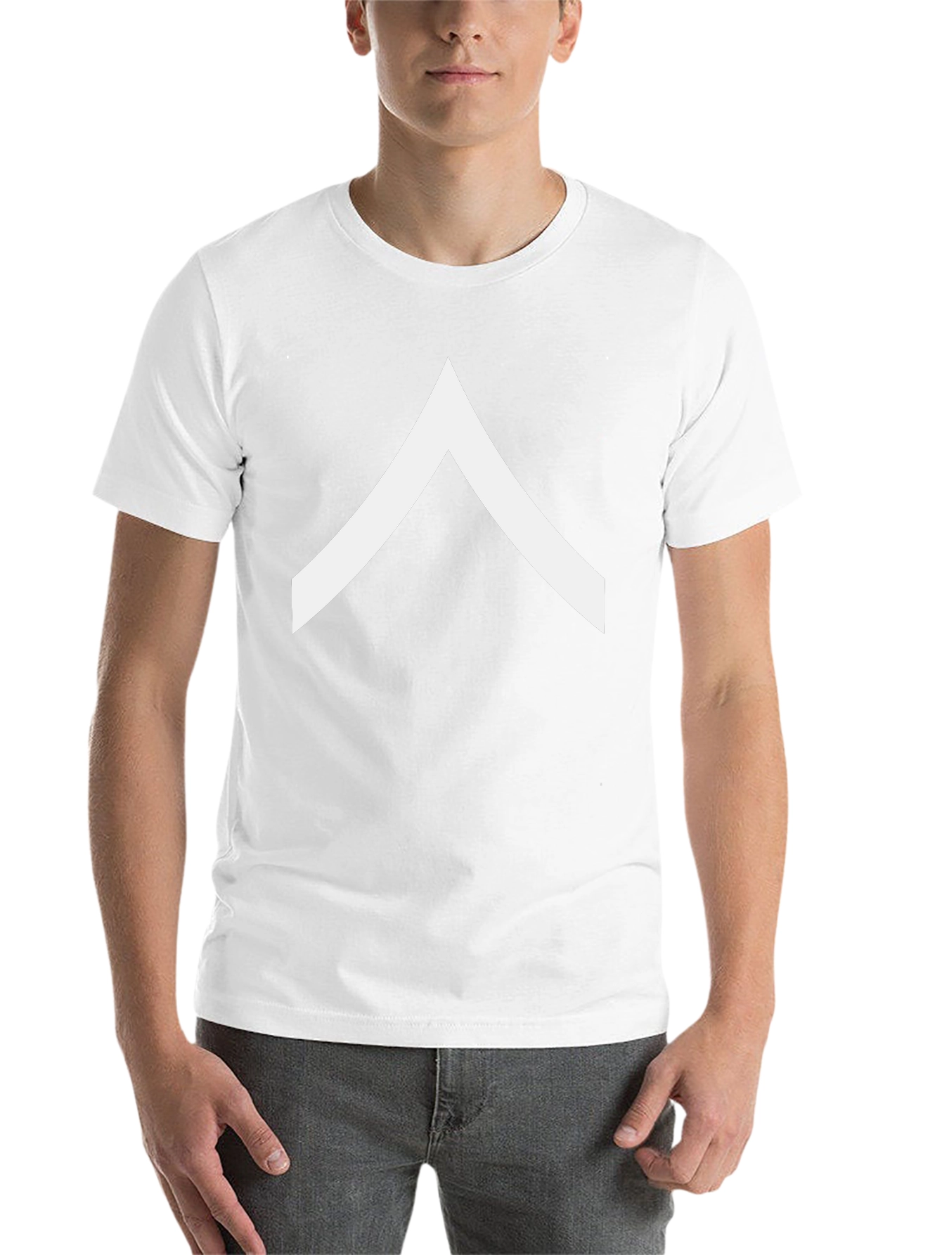 Black Chevron Tee - Modern Minimalist Design - Casual Comfort view 14