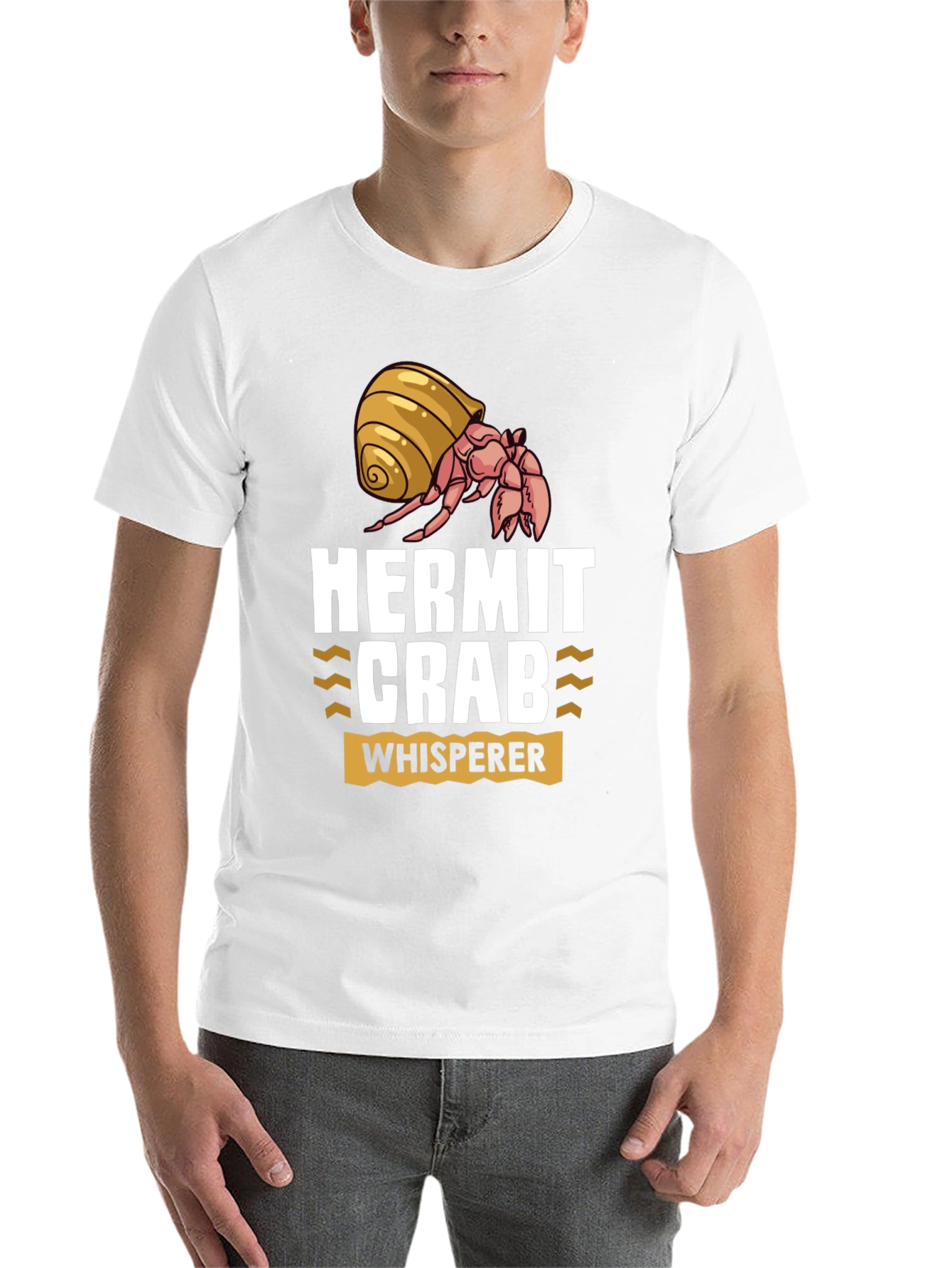 Black Hermit Crab Whisperer Graphic T-Shirt view 14