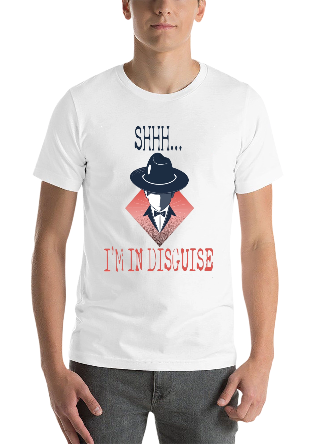 Black I'm in Disguise Graphic T-Shirt view 14