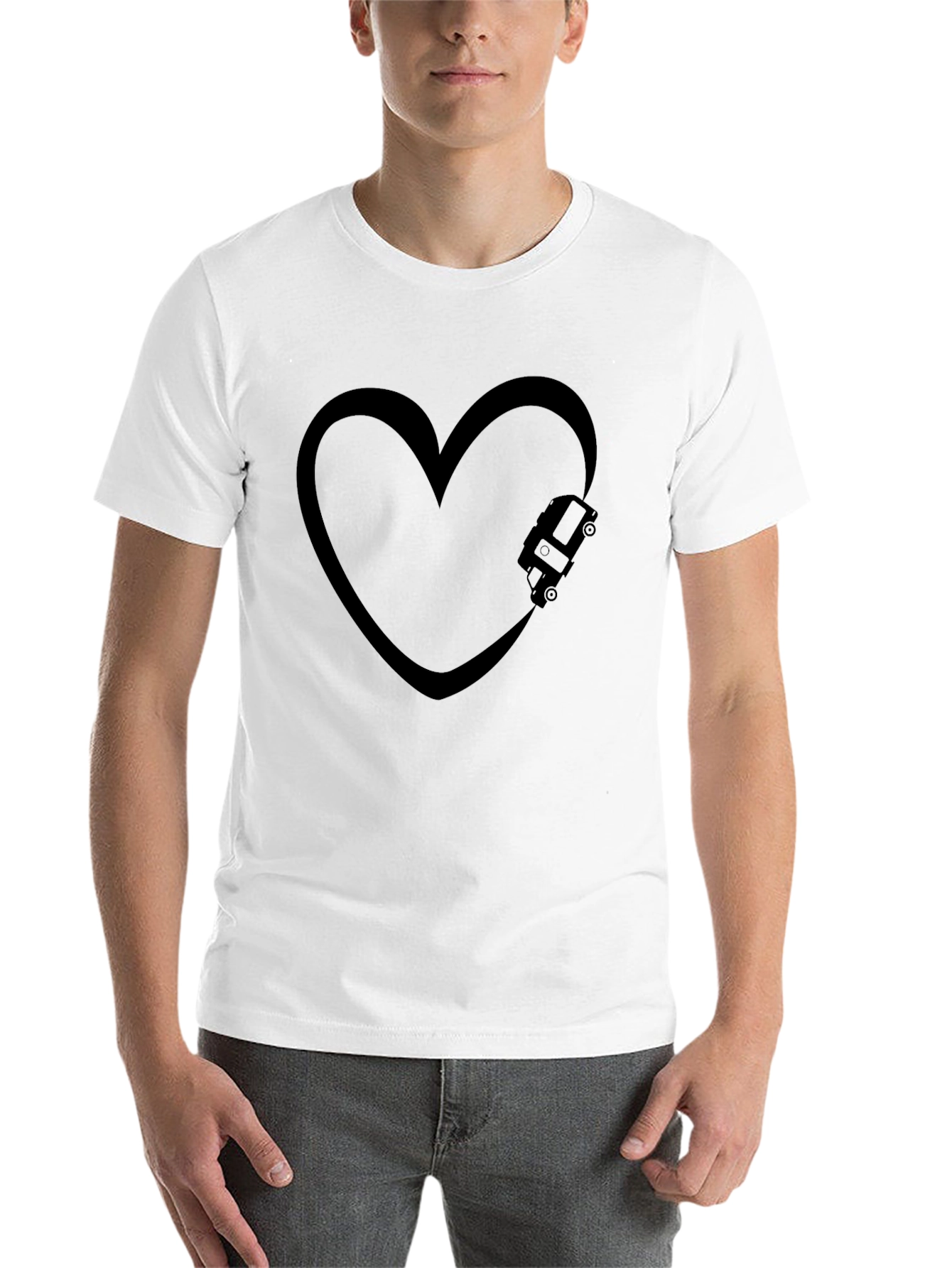 Black Love Van Black T-Shirt view 14