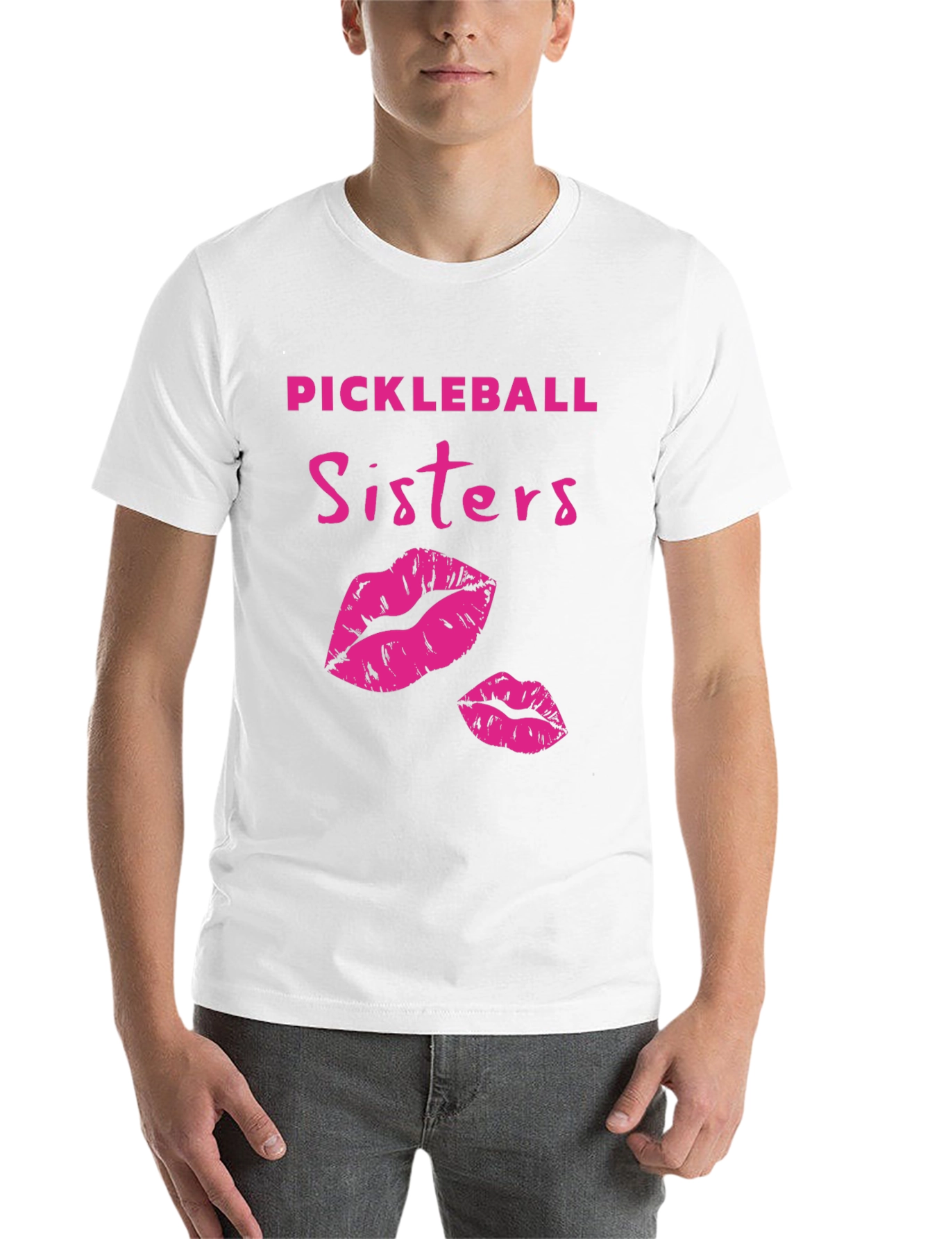 Black Pickleball Sisters Graphic T-Shirt view 14