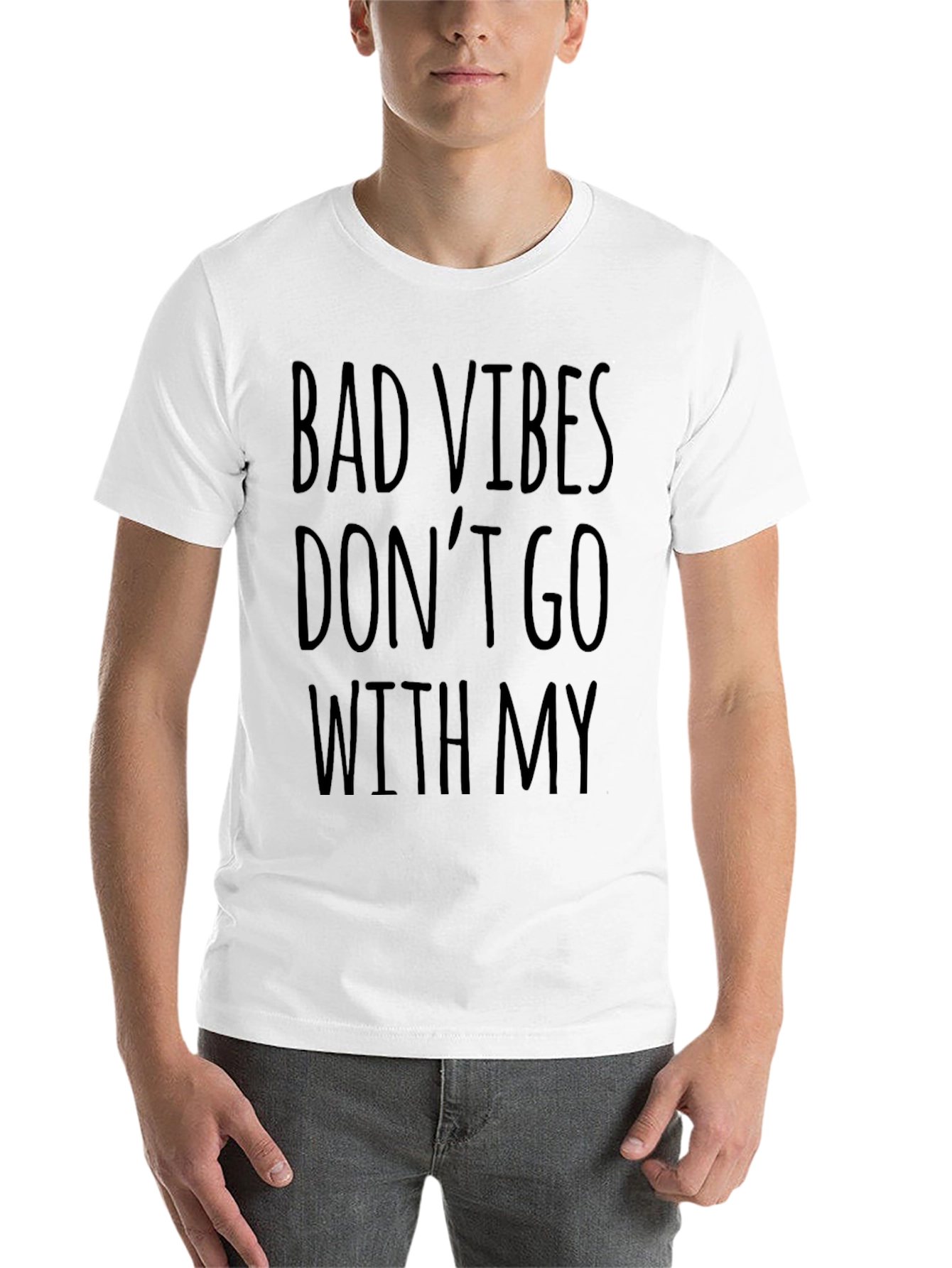 Black Bad Vibes T-Shirt - Funny Slogan Tee view 14