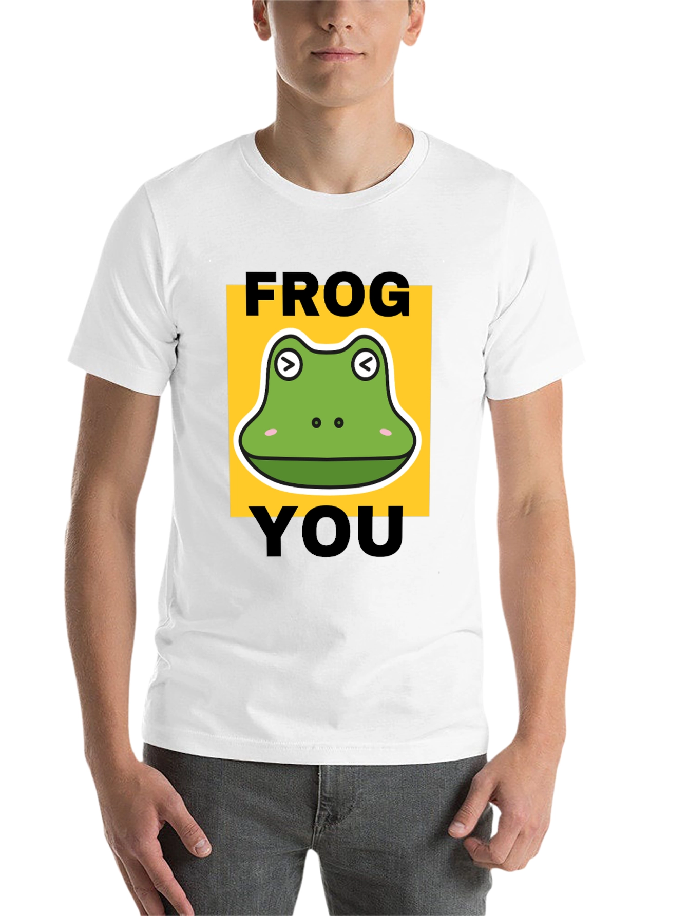 Black Frog You Funny Graphic T-Shirt view 14