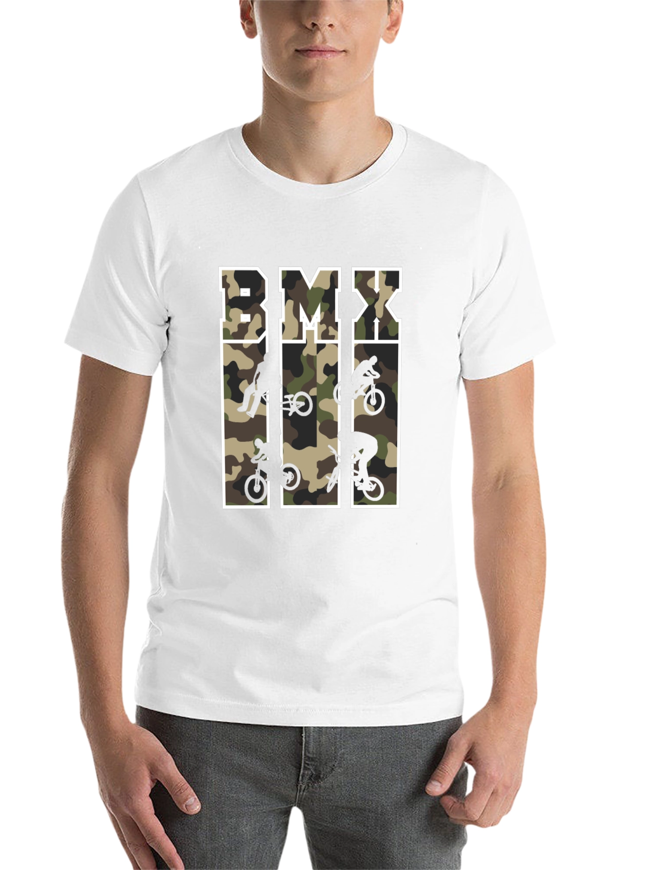 Black BMX Camo Graphic T-Shirt view 14