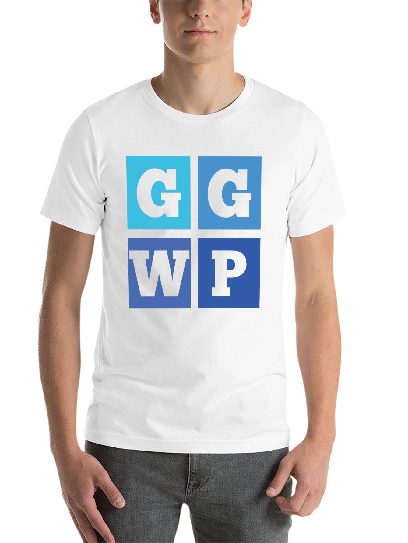 Black G G WP Graphic Tee - Cool Typography Design view 14