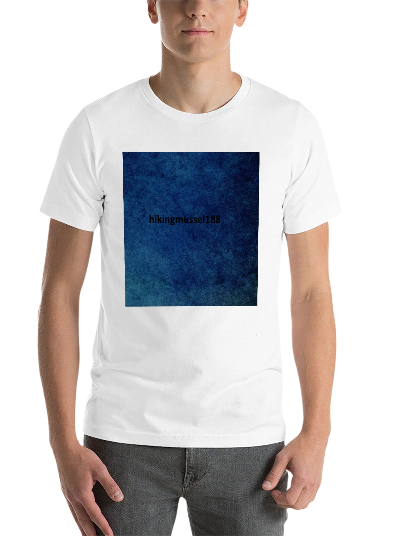 Black Unique Graphic Tee - Hikingmussel188 Design view 14