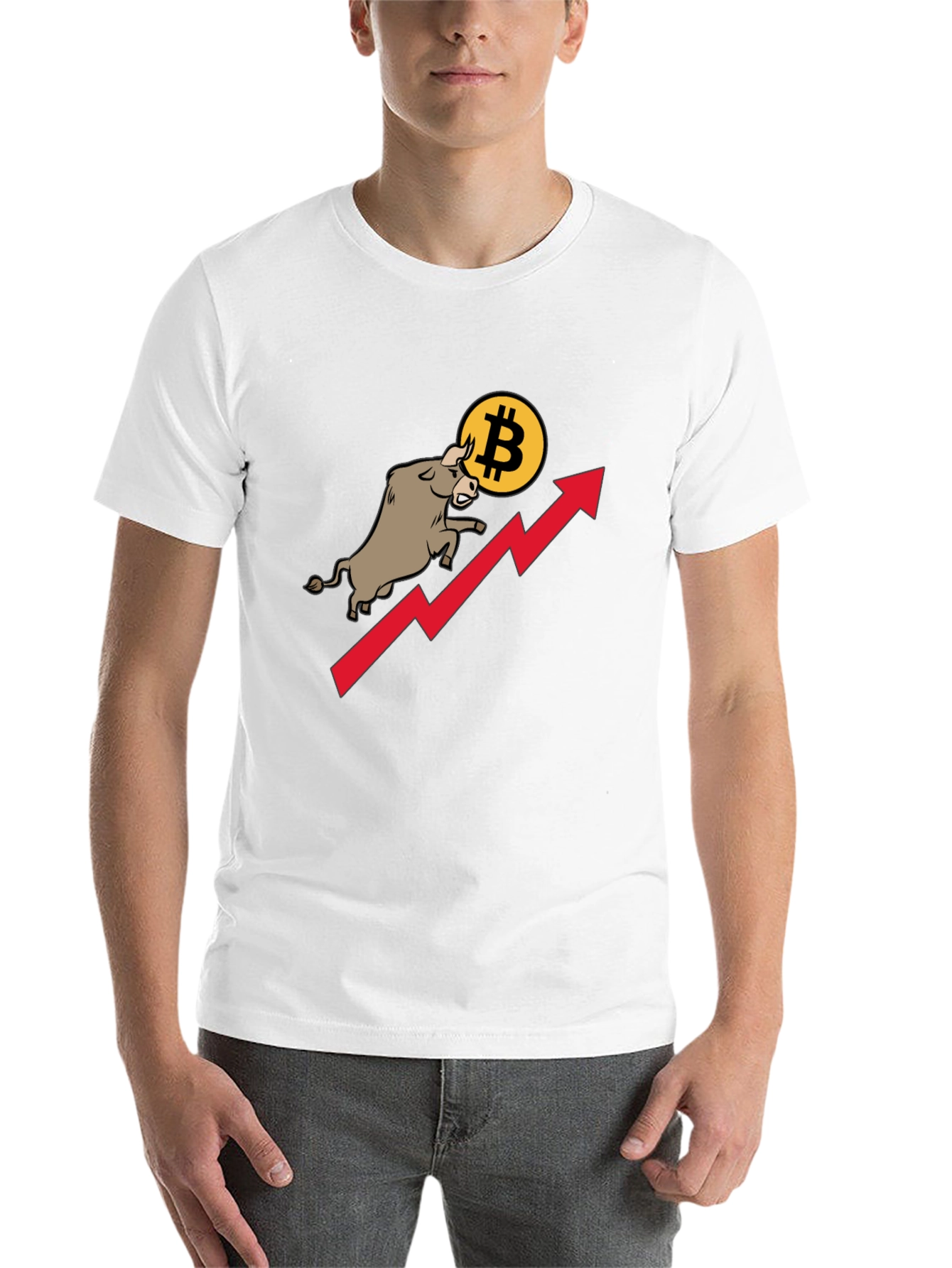 Black Bitcoin Bull Run Black T-Shirt view 14