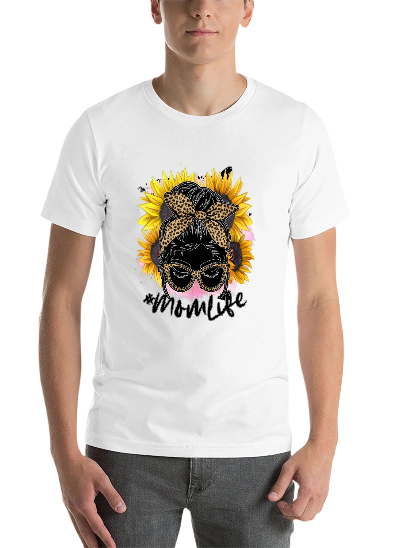 Black Mom Life Sunflower Graphic Tee view 14