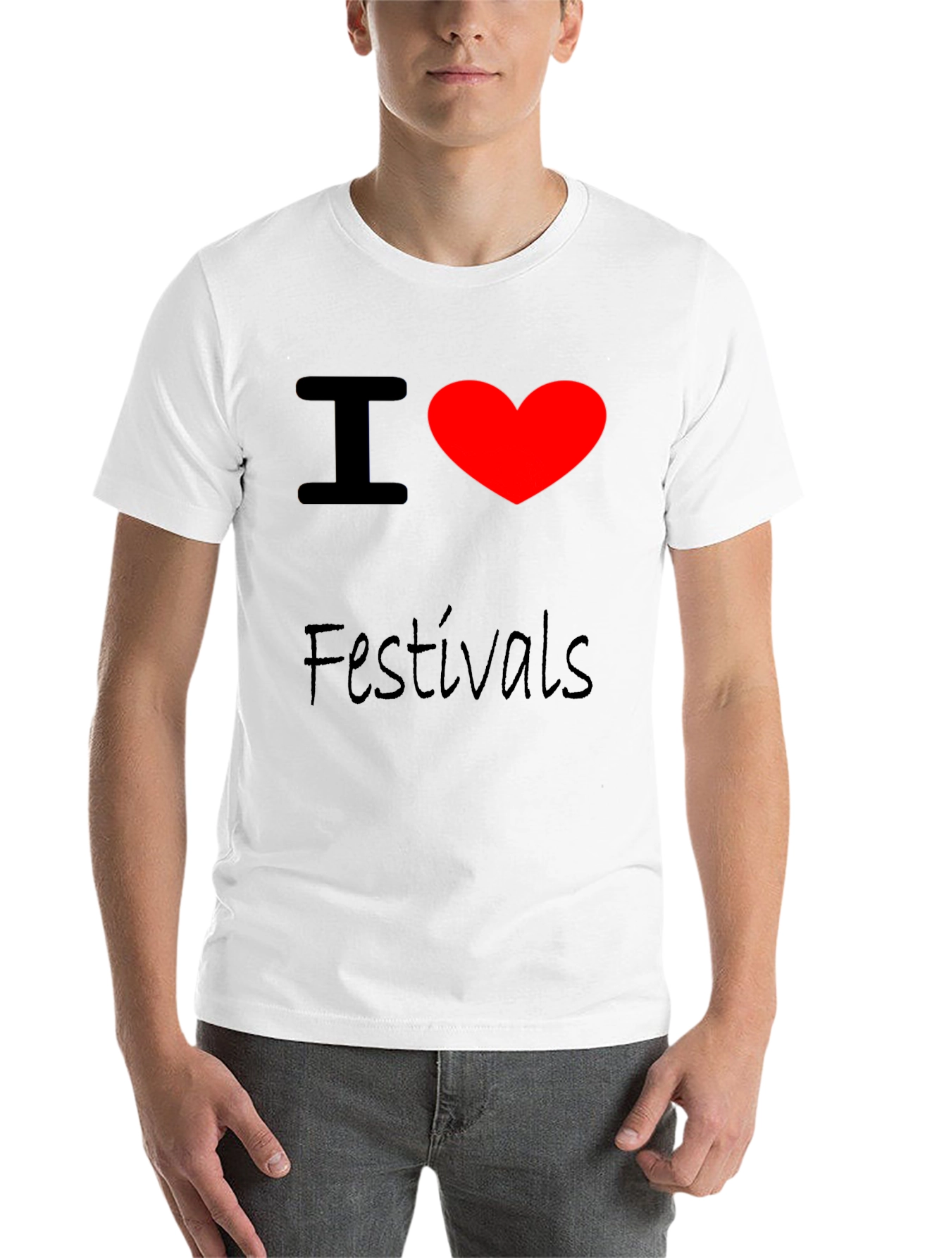 I Heart Festivals Black T-Shirt - 14