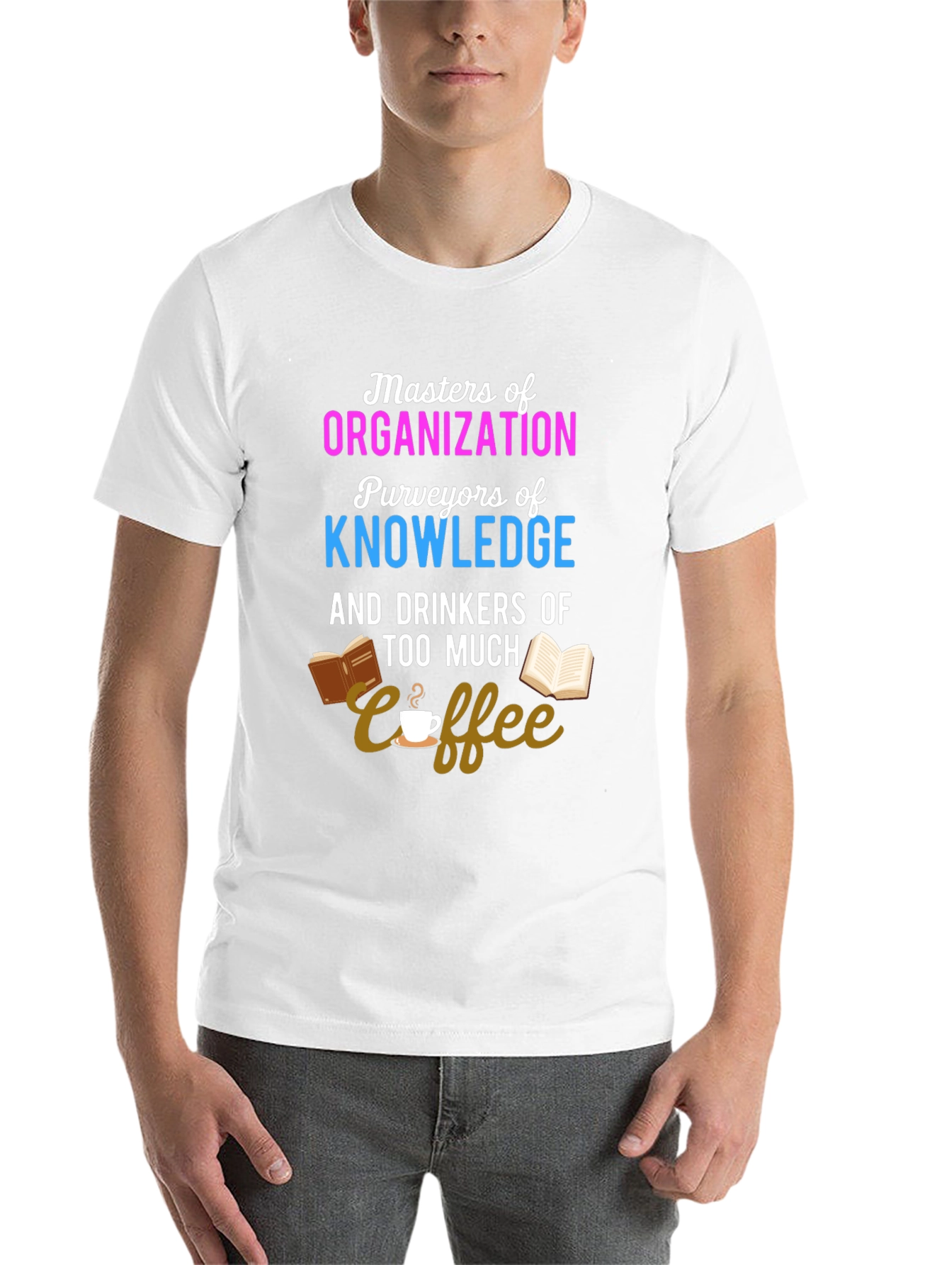 Black Masters of Organization Coffee Lover T-Shirt view 14