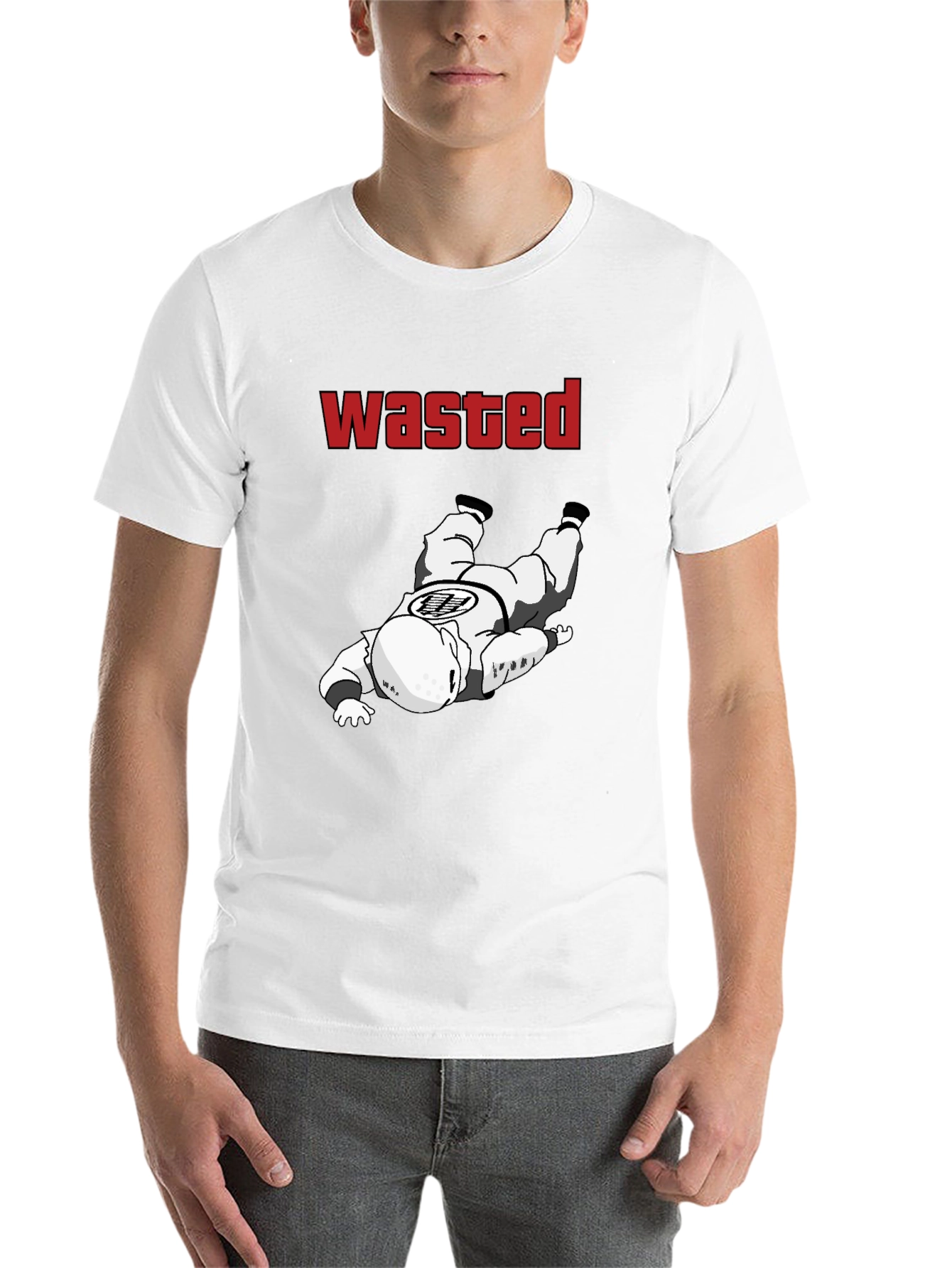 Black Wasted Goku Funny Graphic Tee - Black view 14