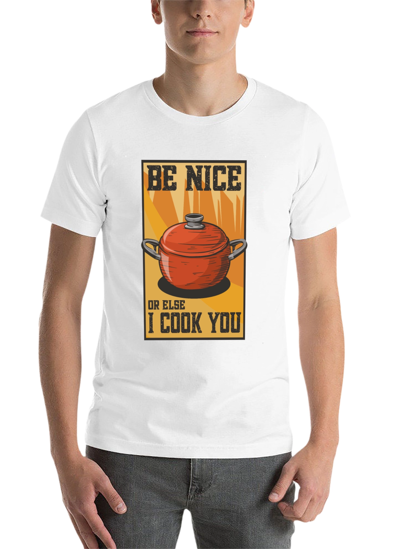 Black Be Nice or Else I Cook You Graphic Tee view 14