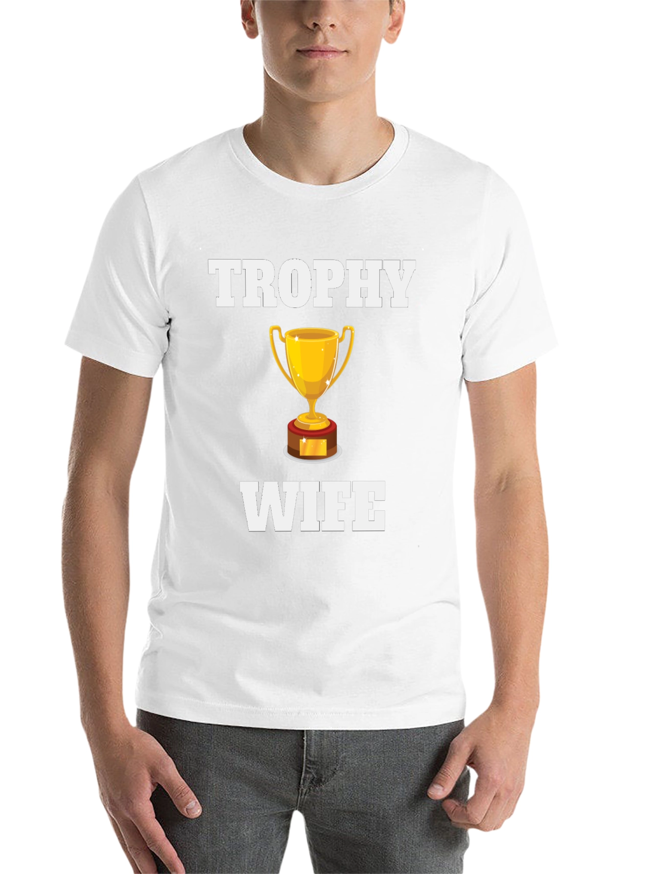Black Trophy Wife Graphic T-Shirt - Novelty Humor Tee view 14