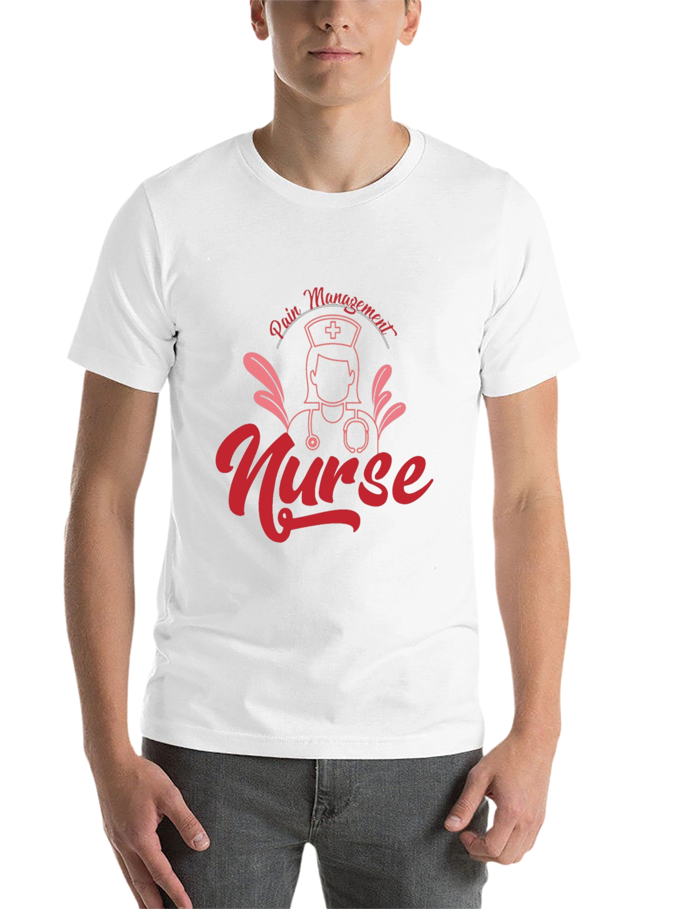 Black Pain Management Nurse T-Shirt view 14