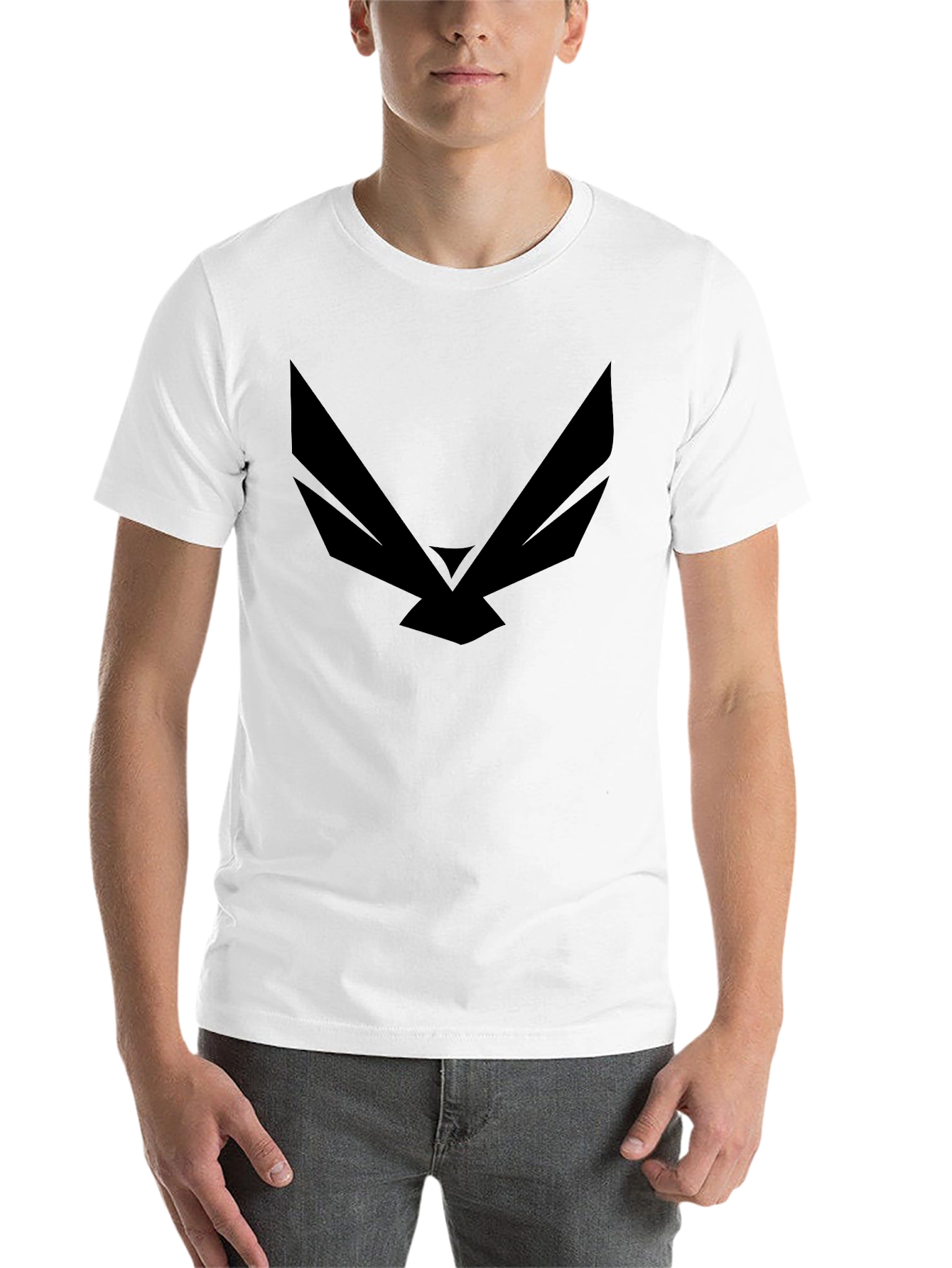 Black Black Graphic Tee - Modern Wingspan Design view 14