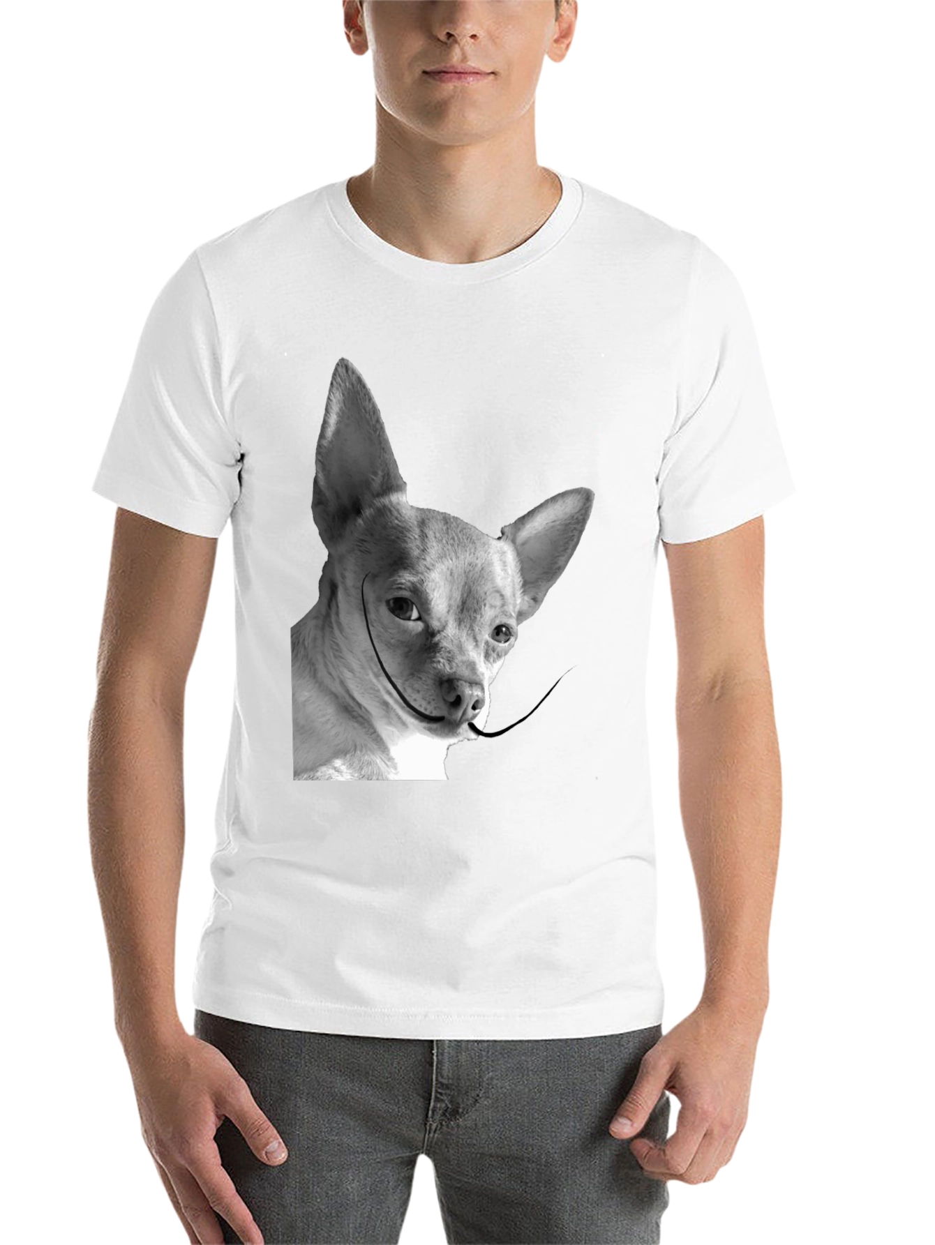 Black Dali Dog T-Shirt: Quirky Chihuahua Tee view 14