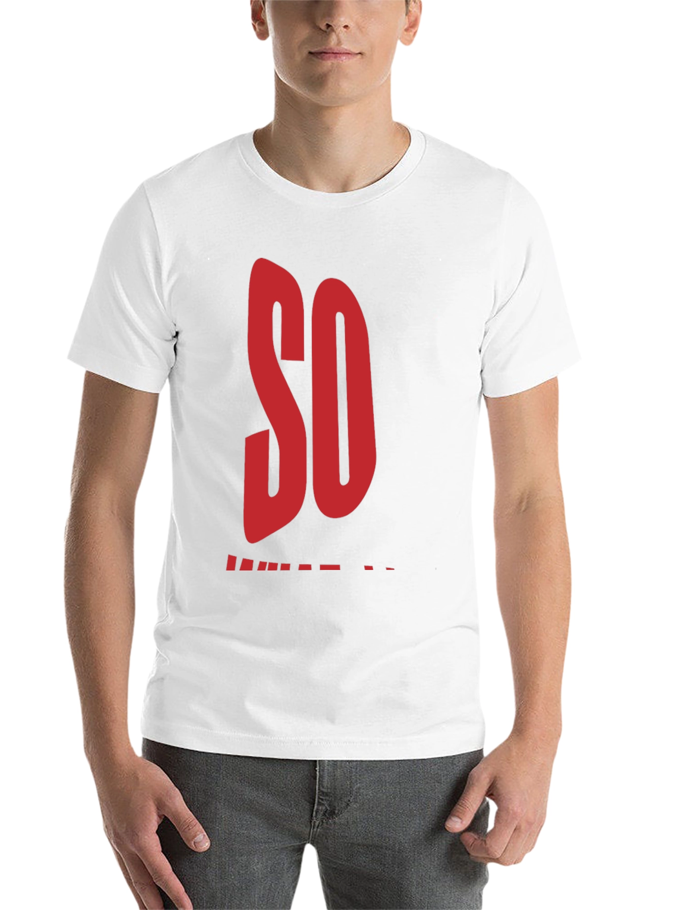 Black Statement T-Shirt: "So Close" Black Tee view 14