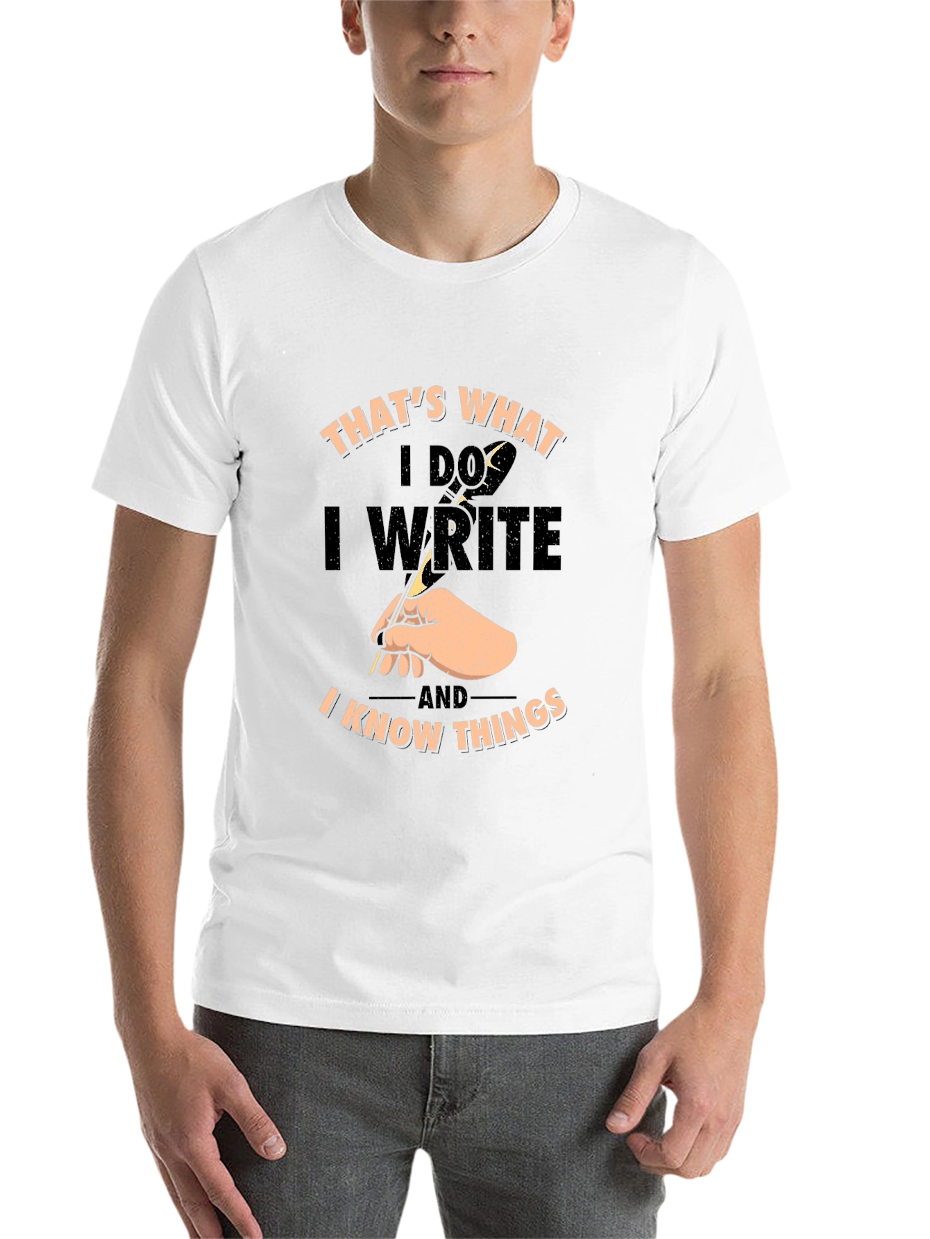 Black I Write & Know Things Graphic Tee view 14