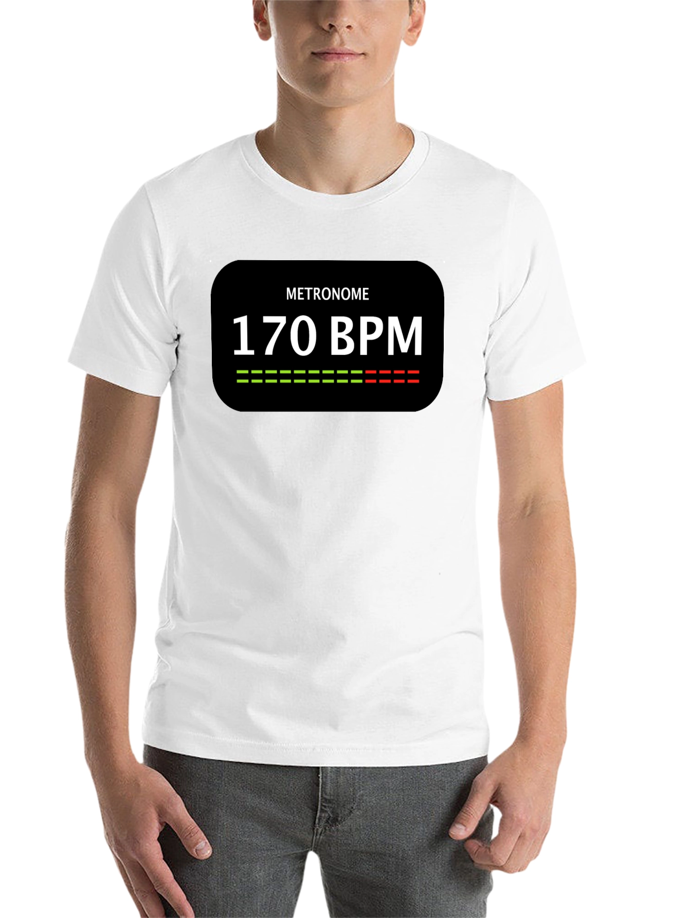 Black Metronome 170 BPM Black T-Shirt view 14