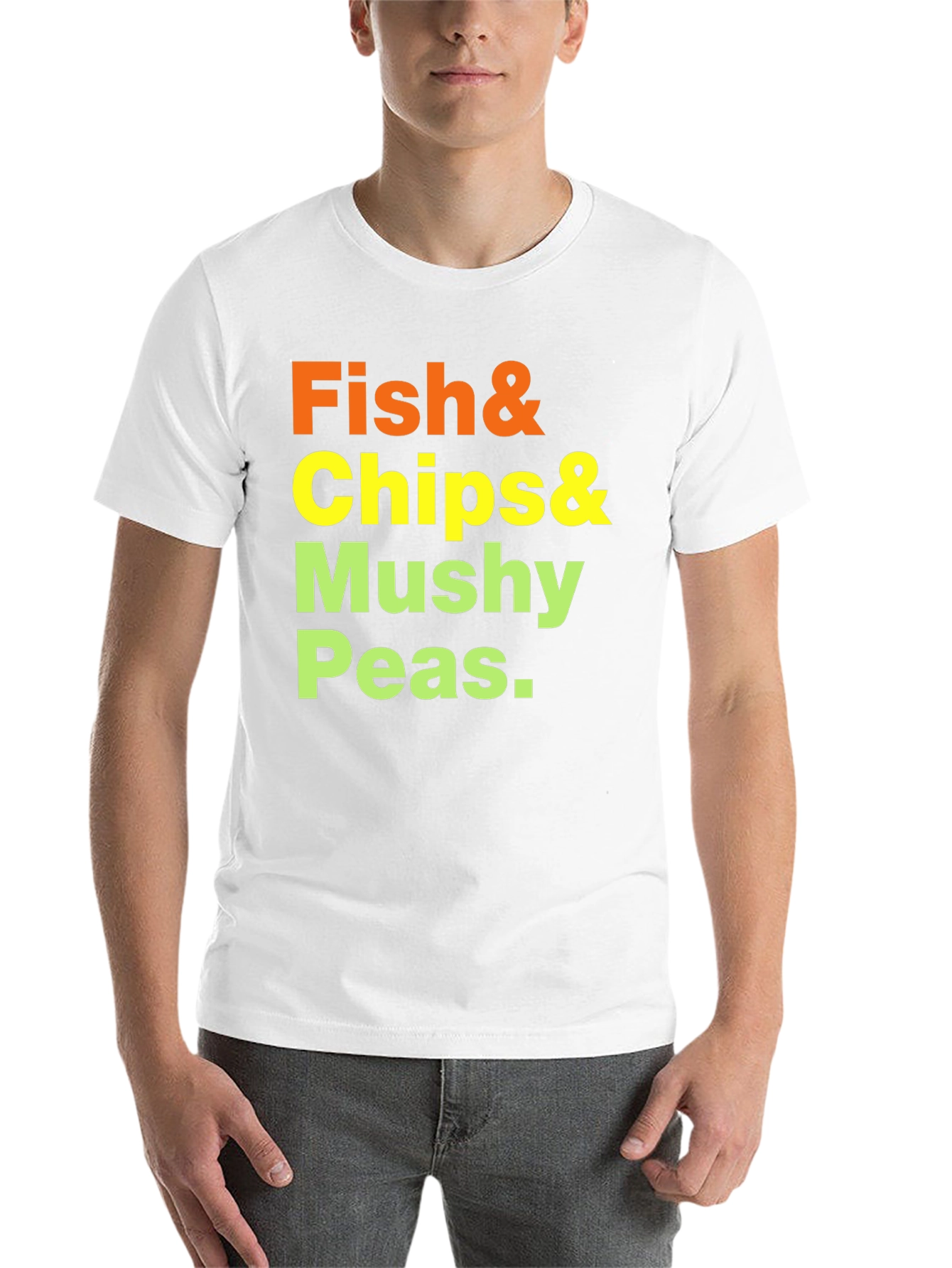 Fish & Chips T-Shirt - Classic Food Tee - 14