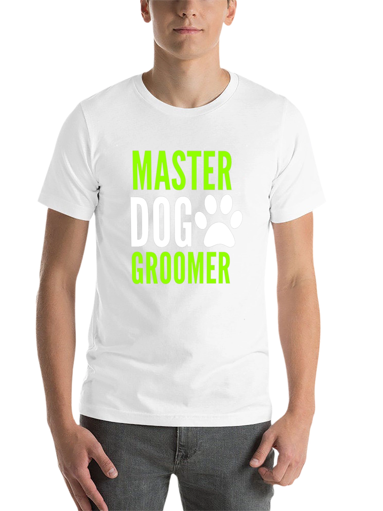 Black Master Dog Groomer Graphic T-Shirt view 14