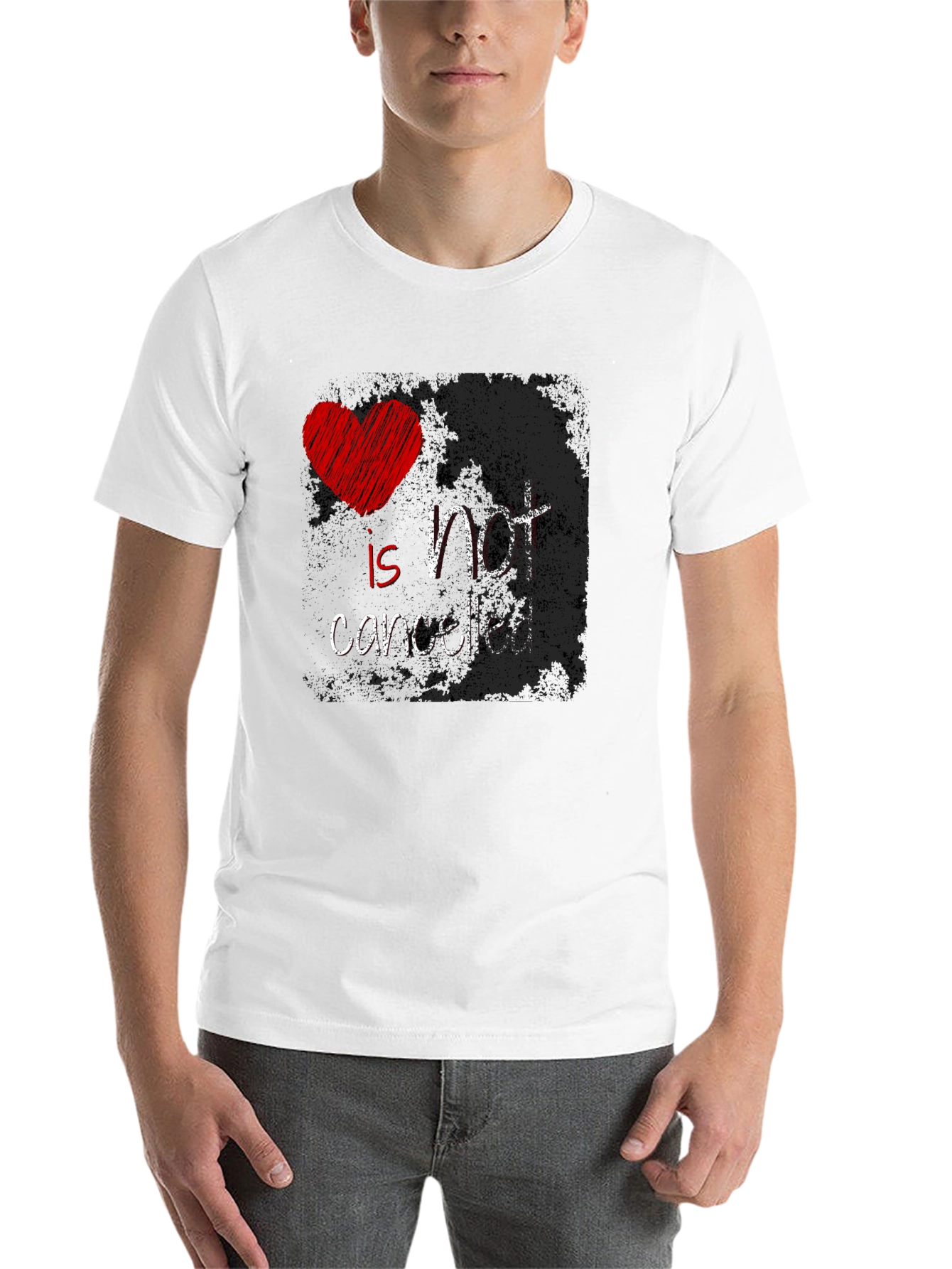 Black Love Is Not Cancelled Graphic Tee - Black view 14