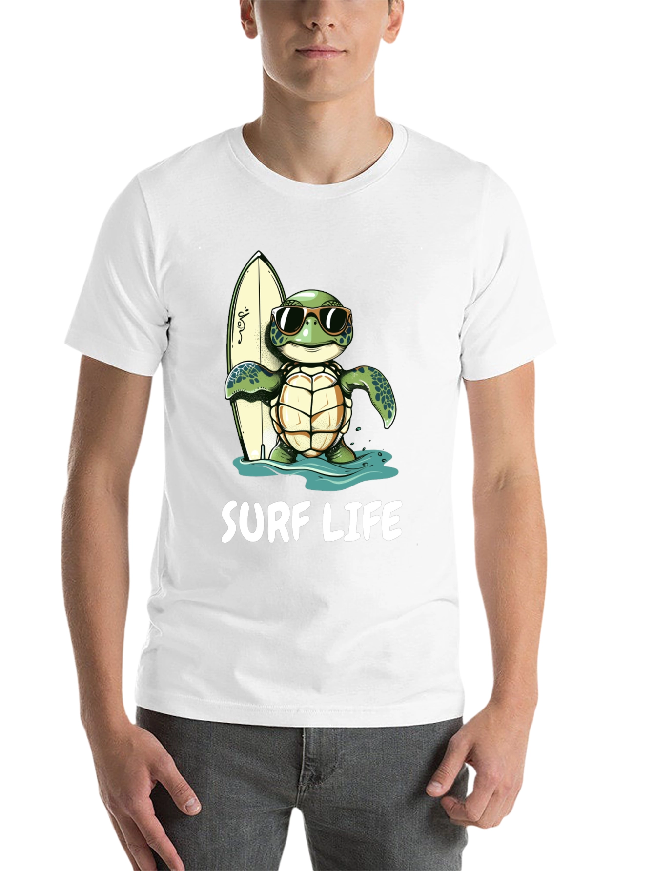 Black Surf Life Turtle Graphic Tee - Beach Ready! view 14