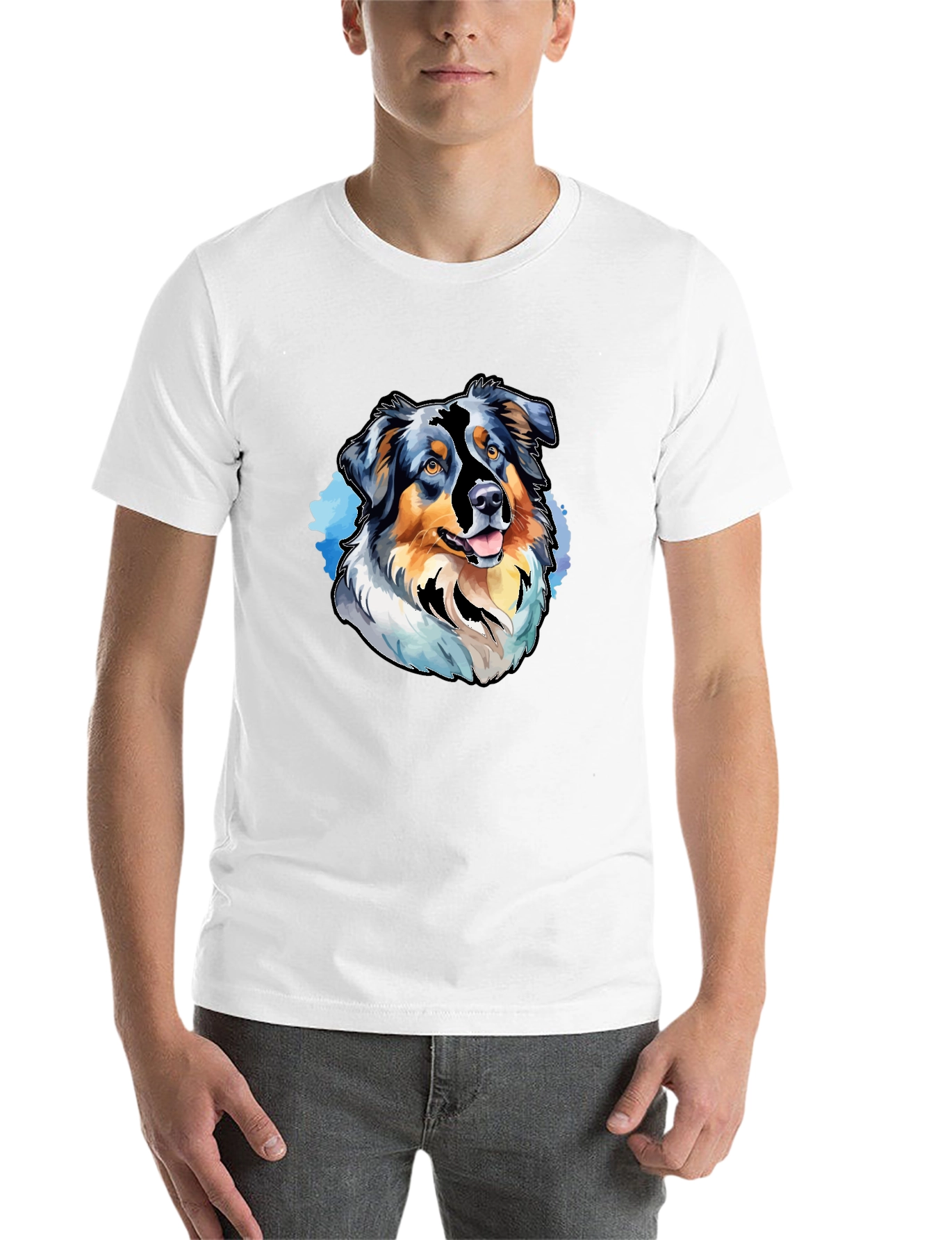 Black Dog Breed Graphic Tee - Black Casual T-Shirt view 14