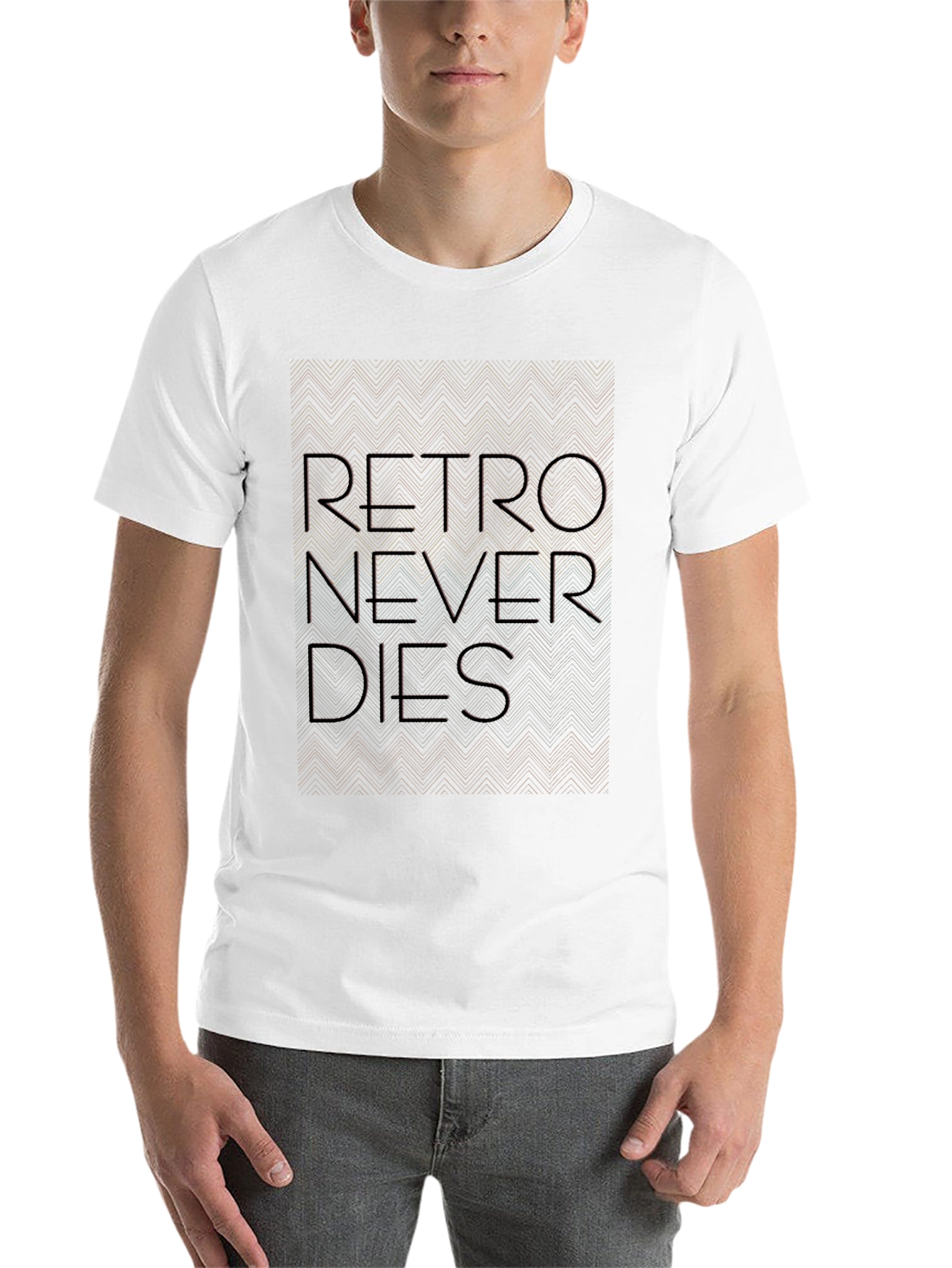 Black Retro Never Dies Graphic T-Shirt view 14