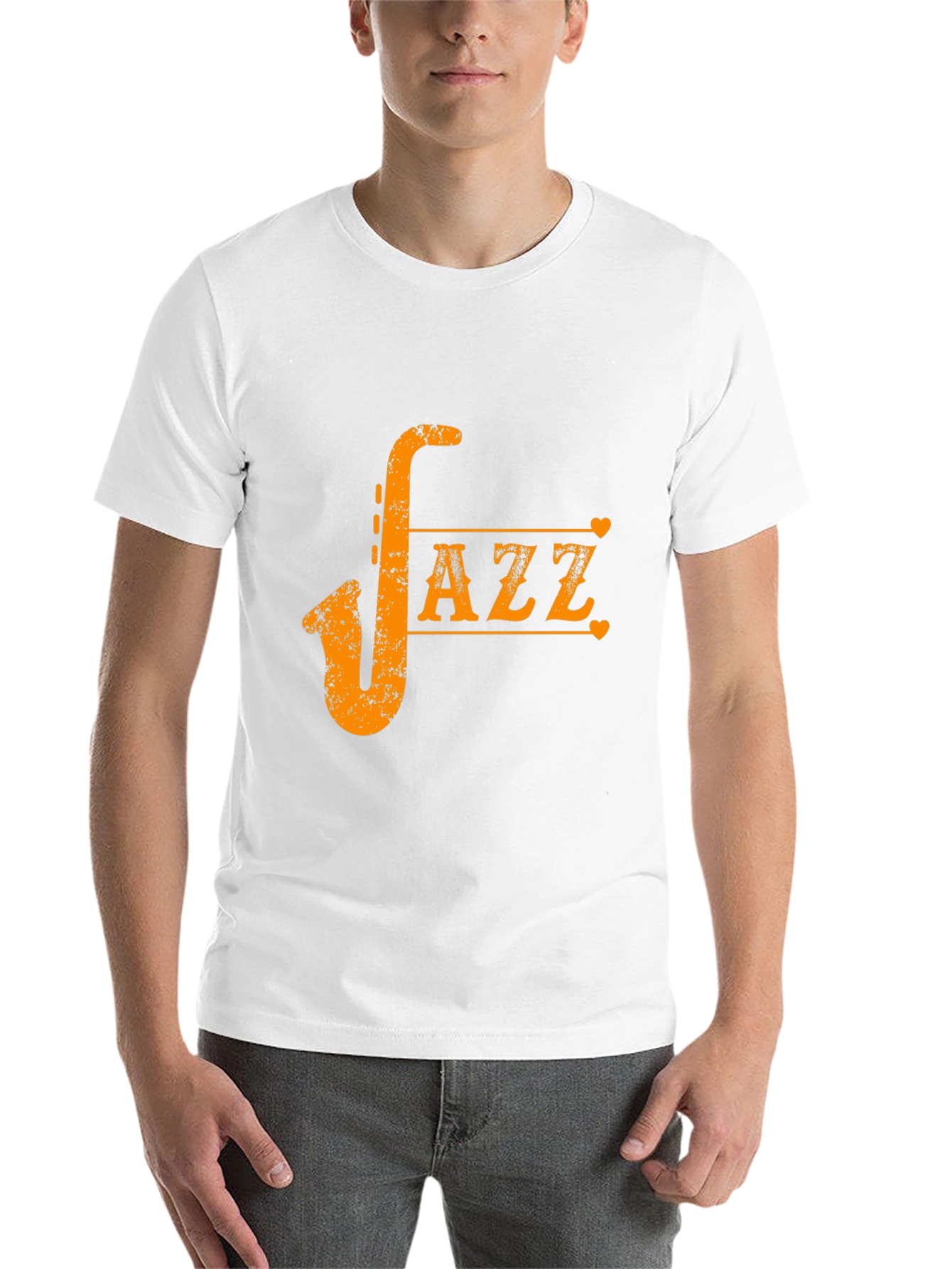 Black Jazz Saxophone Graphic Tee - Cool Musician T-Shirt view 14