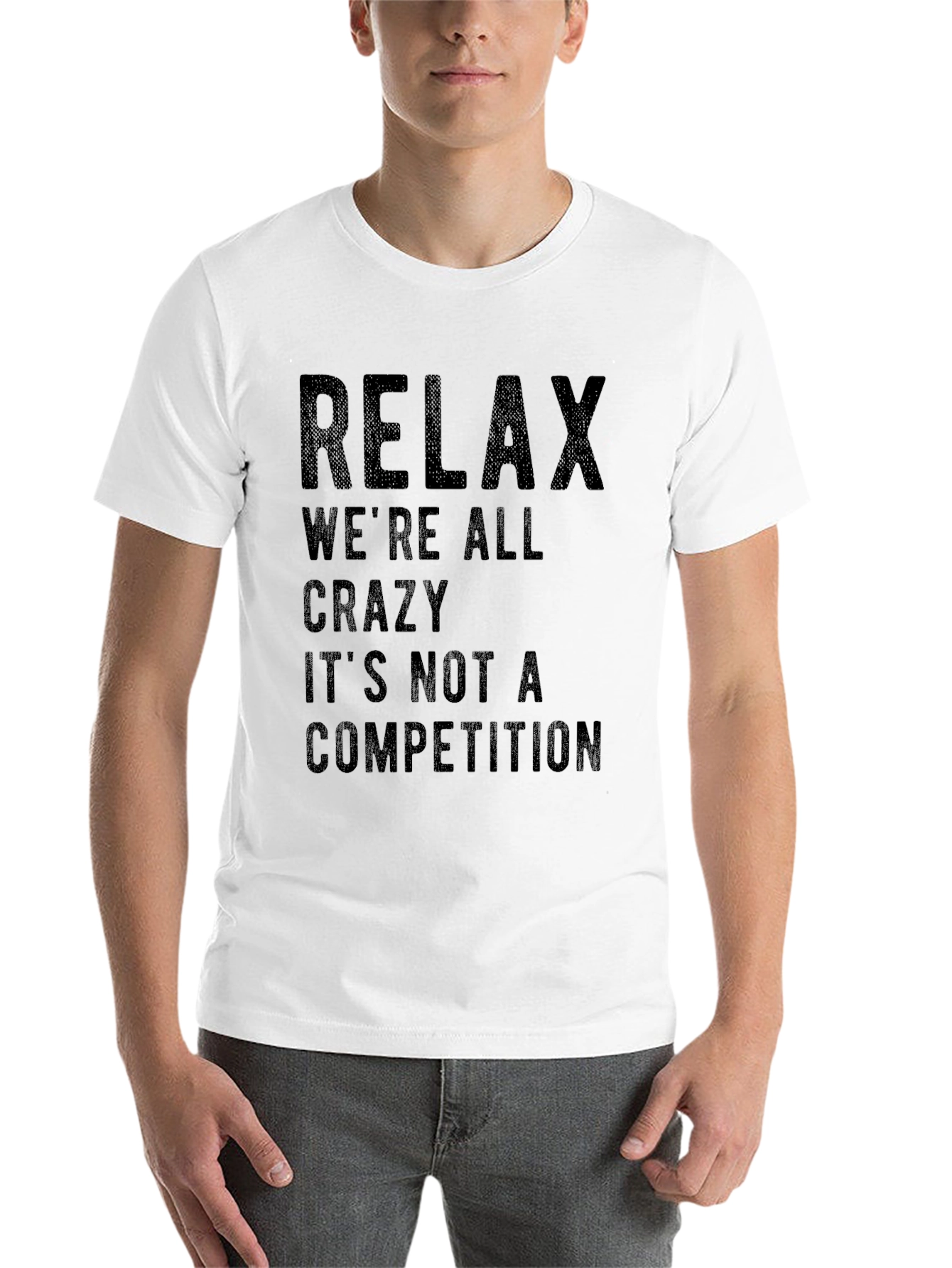Black Relax Crazy Competition Black T-Shirt view 14